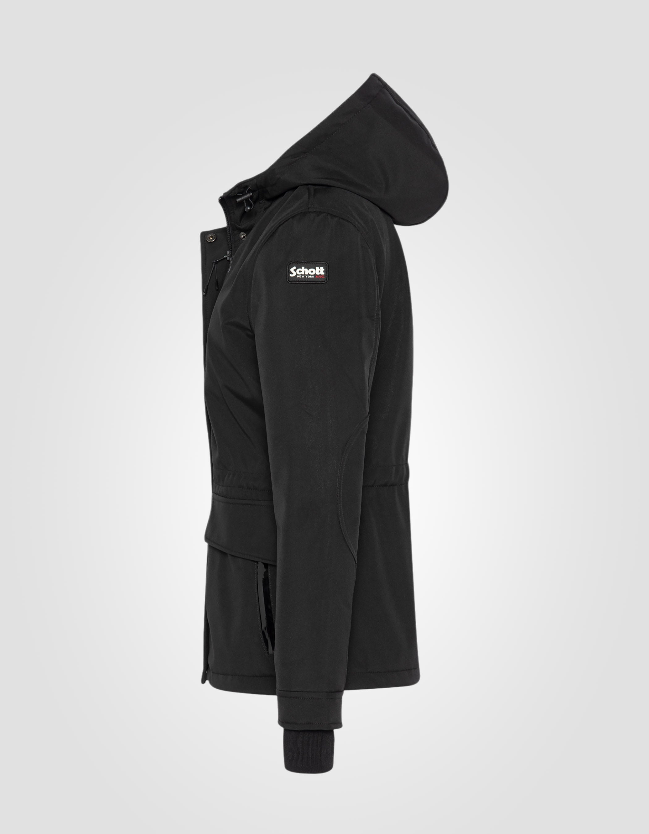 Short softshell parka, urban style-8