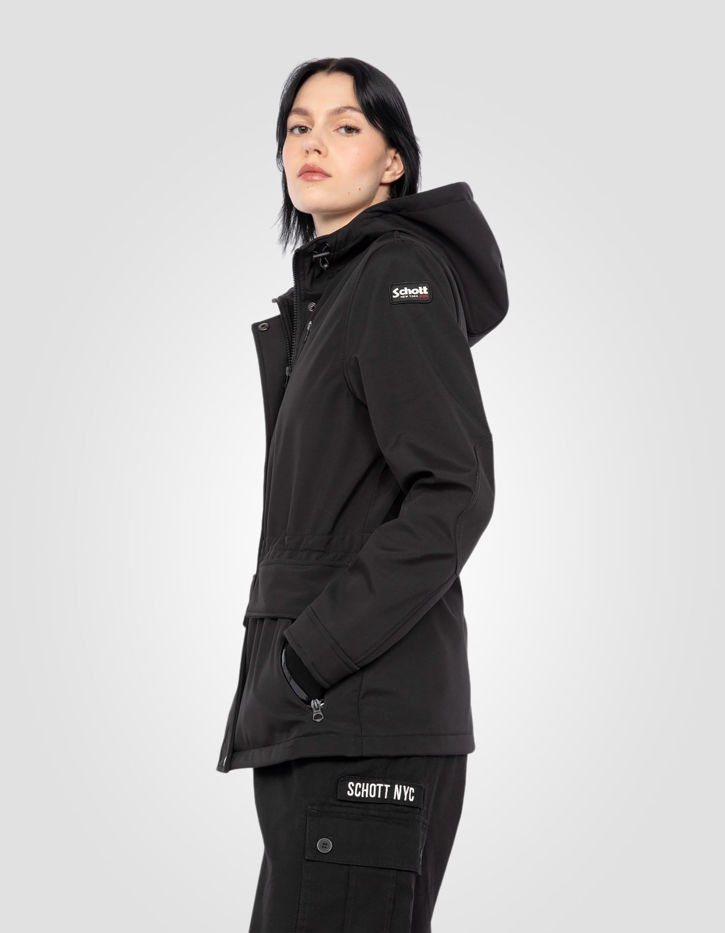 Blouson long urban déperlant