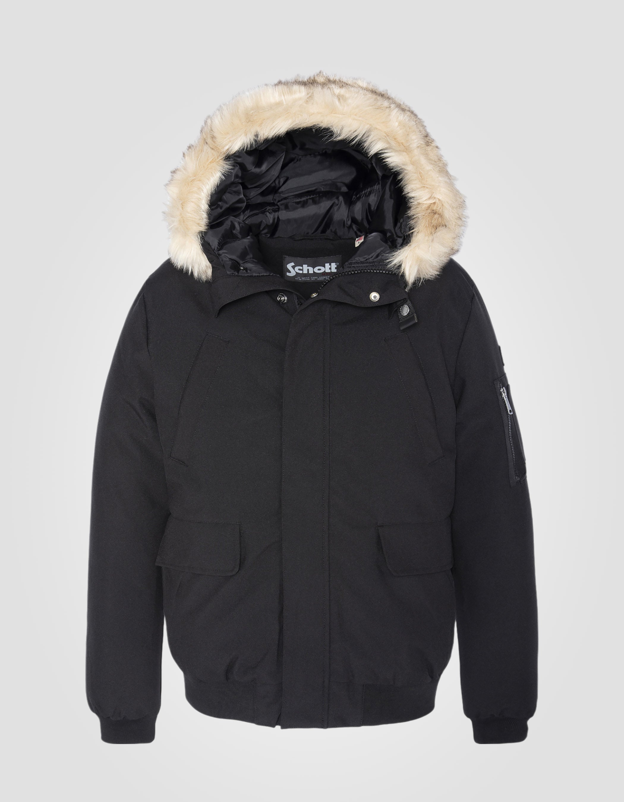 Cold weather hooded jacket with faux fur-2