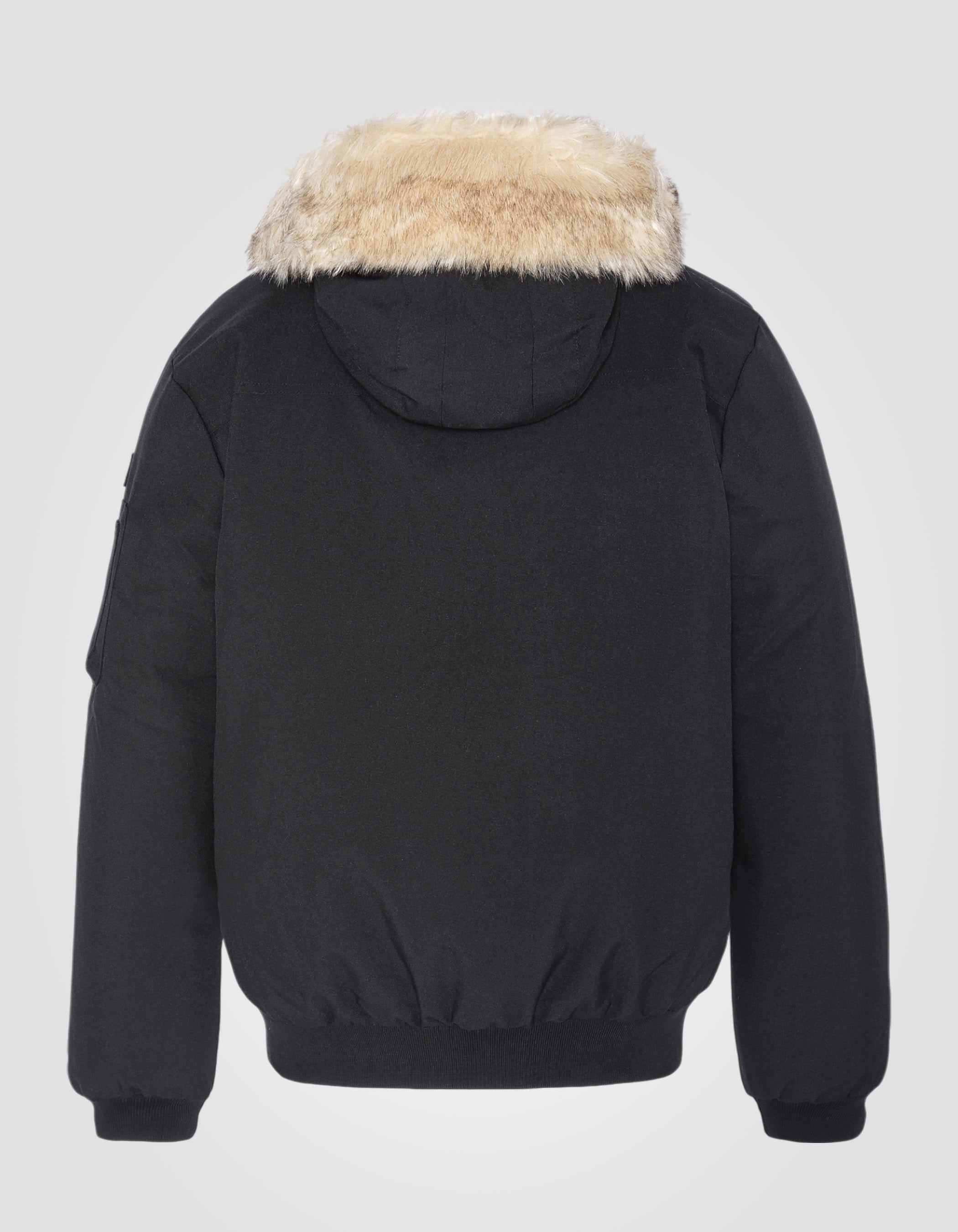 Cold weather hooded jacket with faux fur-8