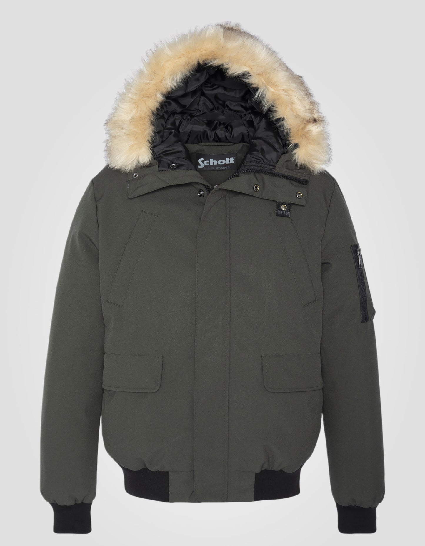 Parka courte à capuche