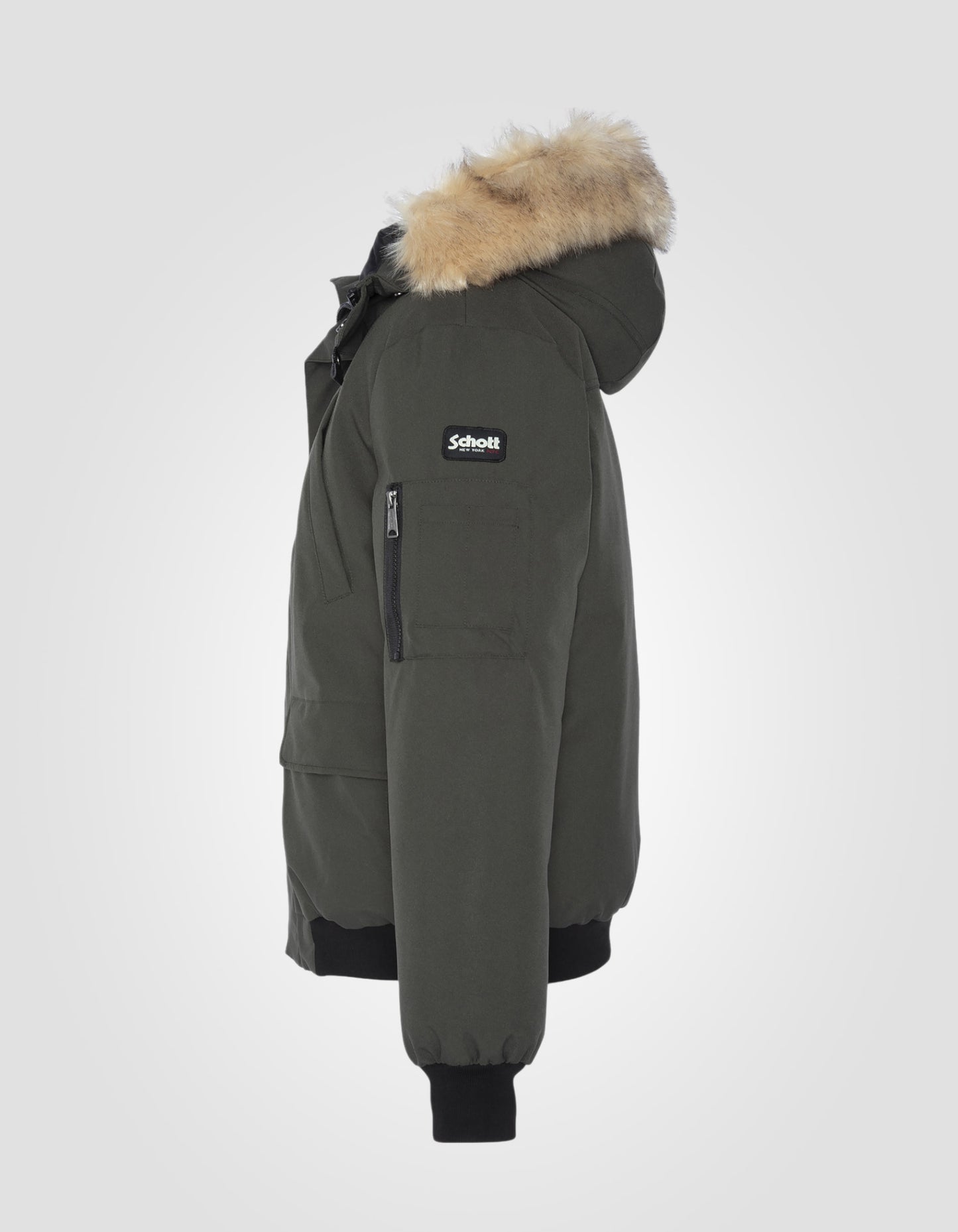 Parka courte à capuche