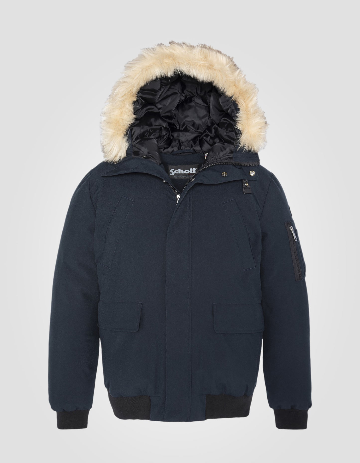 Parka courte à capuche