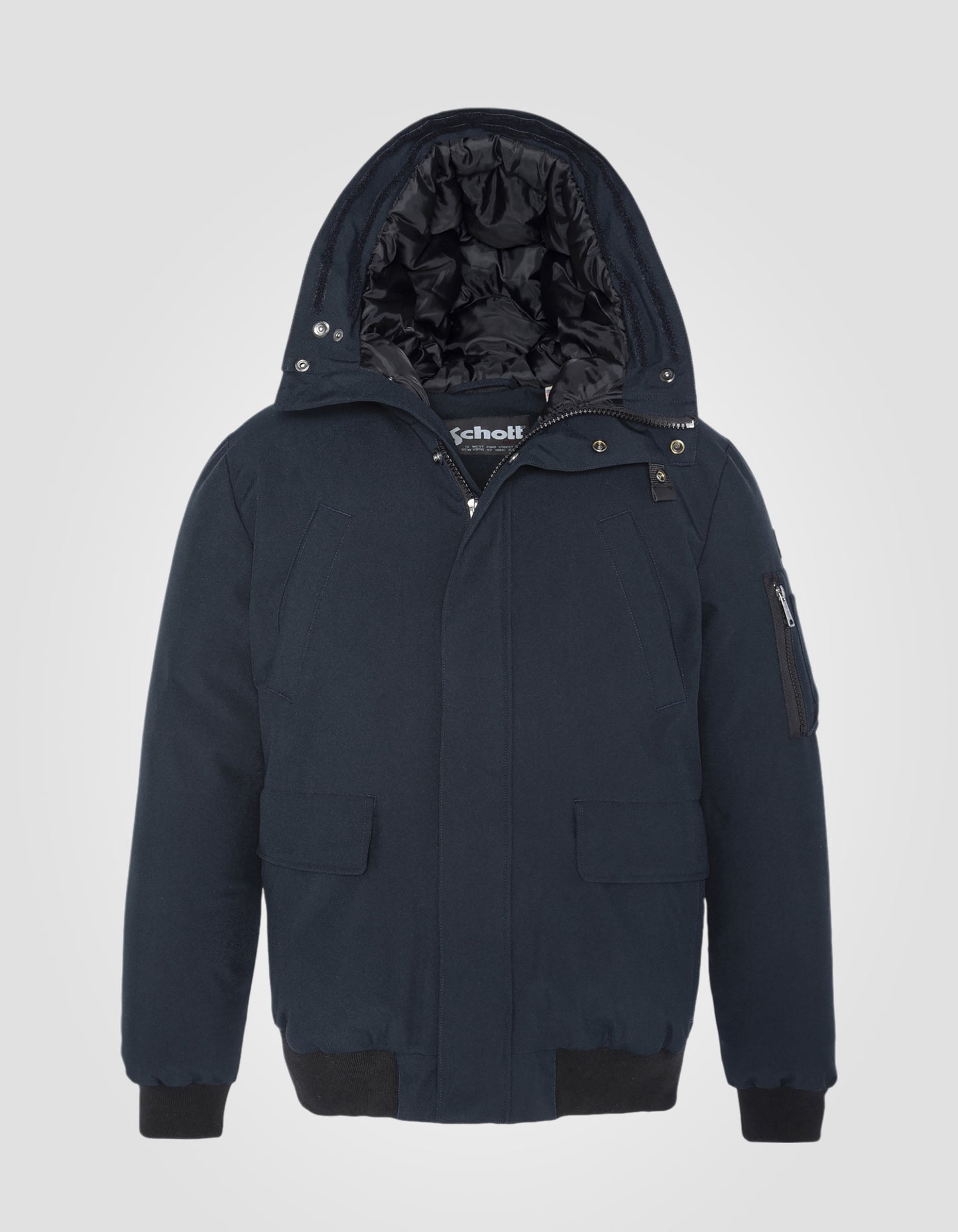 Parka courte à capuche