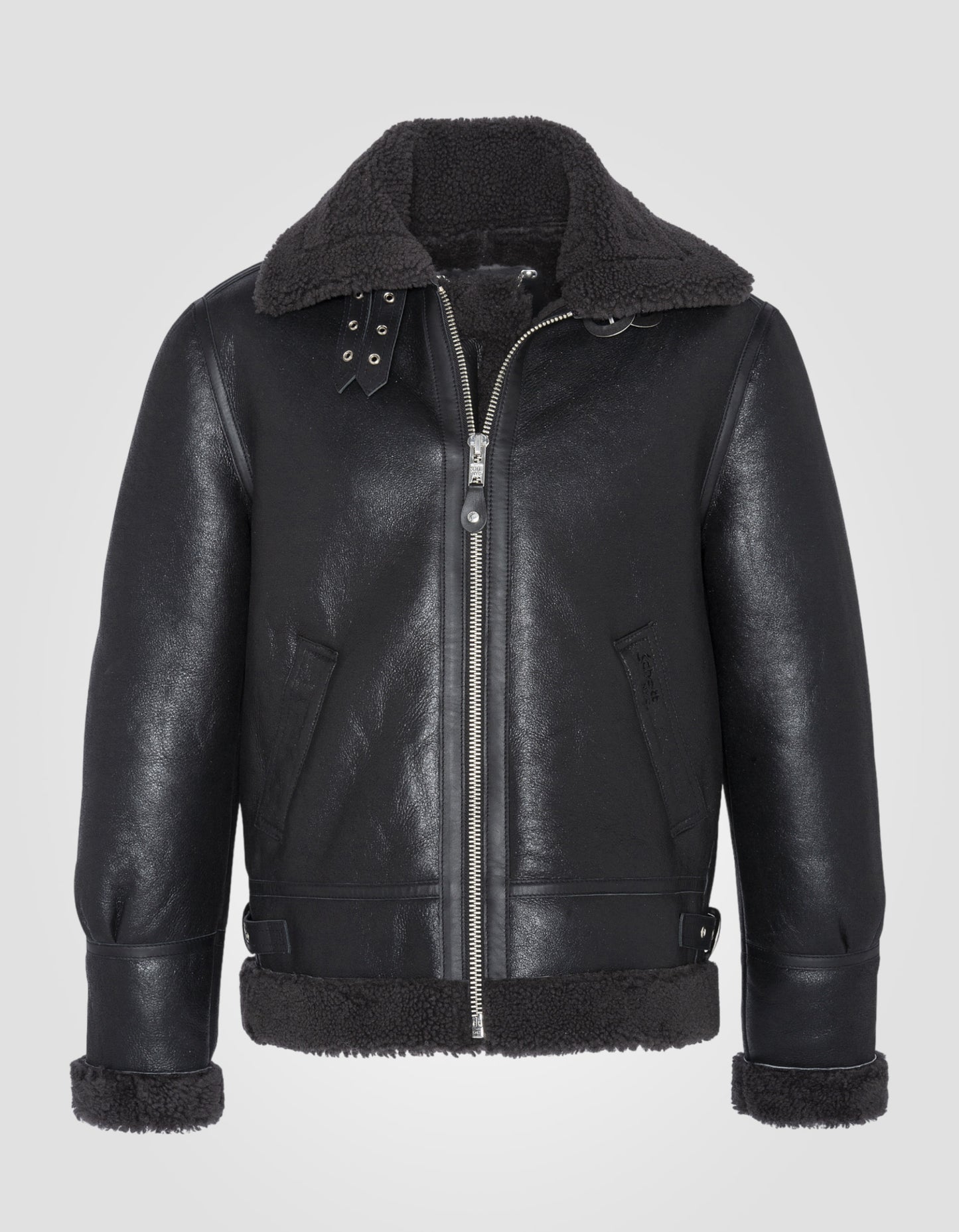 Blouson bombardier B-3, cuir de mouton