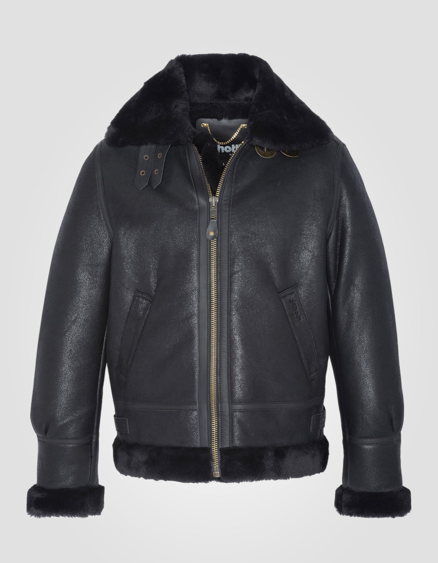 Blouson bombardier B-3, cuir de mouton