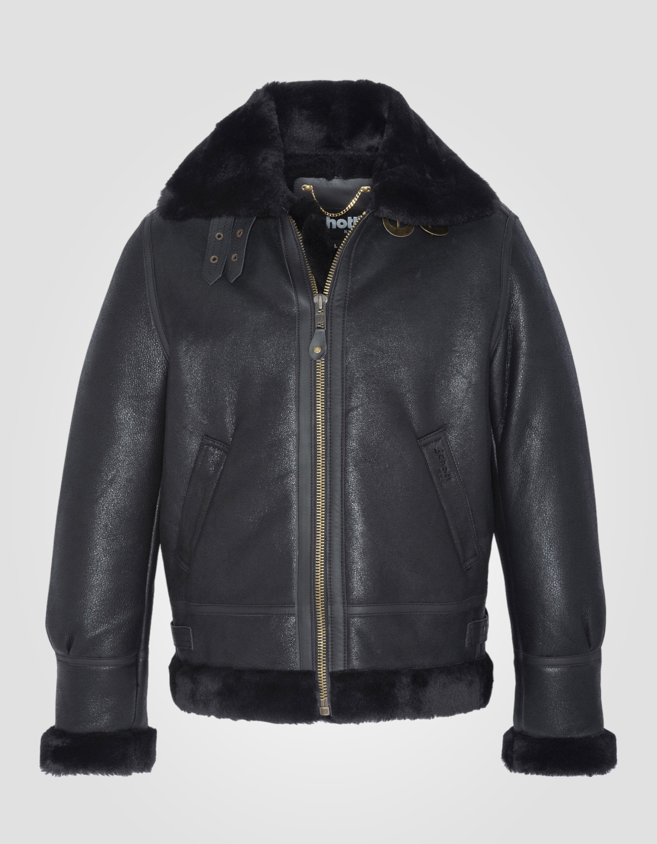 B-3 Bomber jacket, sheepskin leather-1