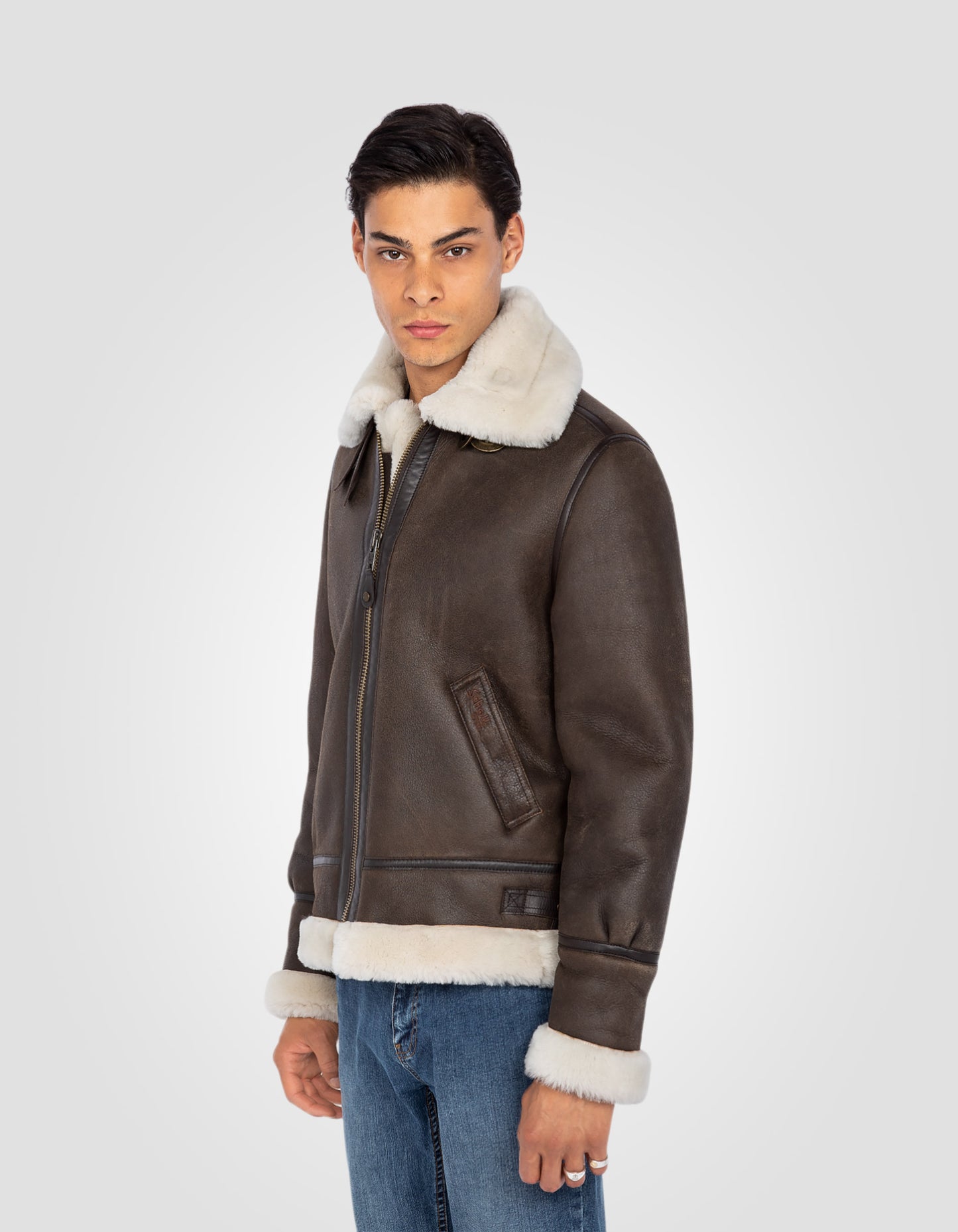 B-3 Bomber jacket, sheepskin leather