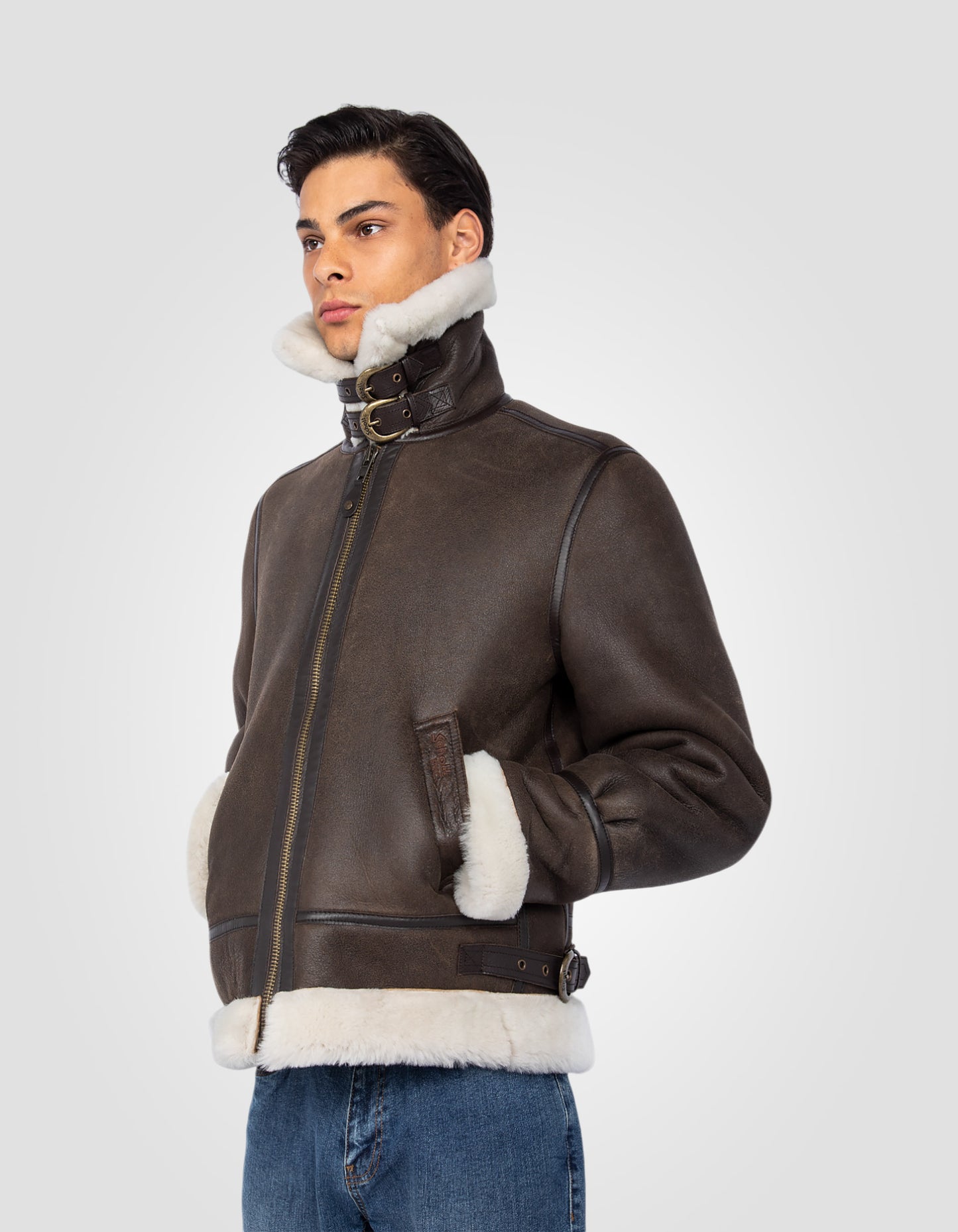 B-3 Bomber jacket, sheepskin leather