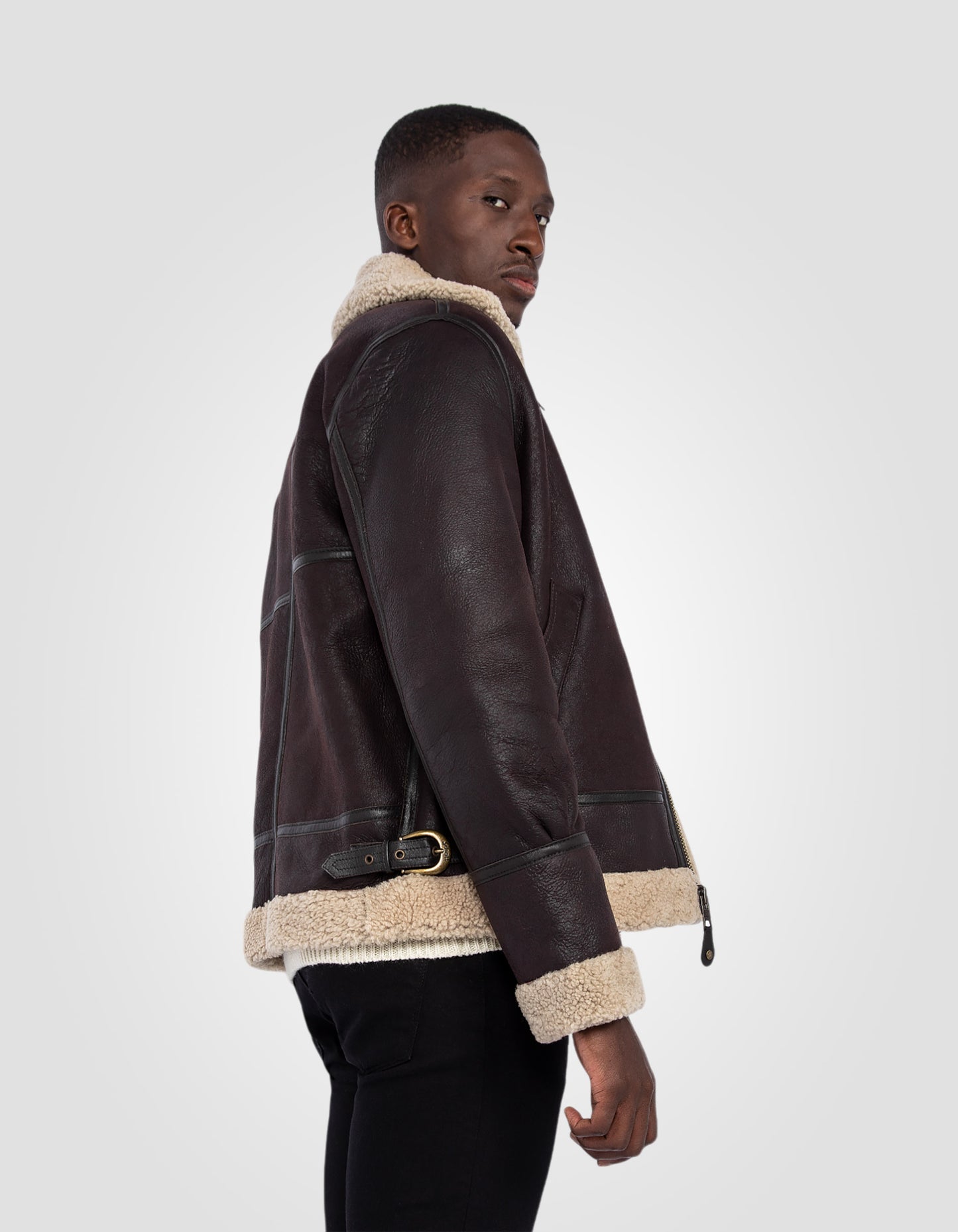 B-3 Bomber jacket, sheepskin leather