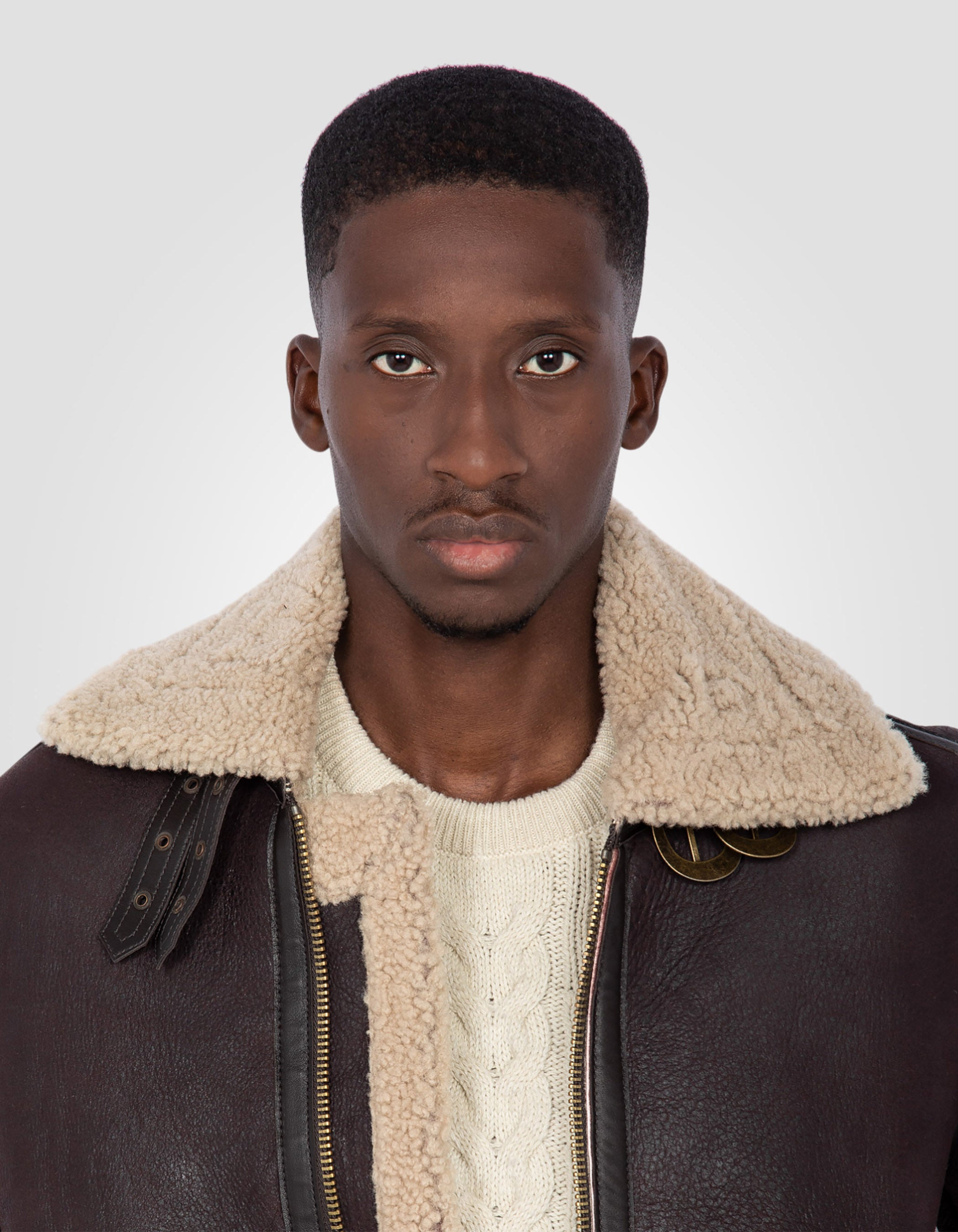 B-3 Bomber jacket, sheepskin leather-6