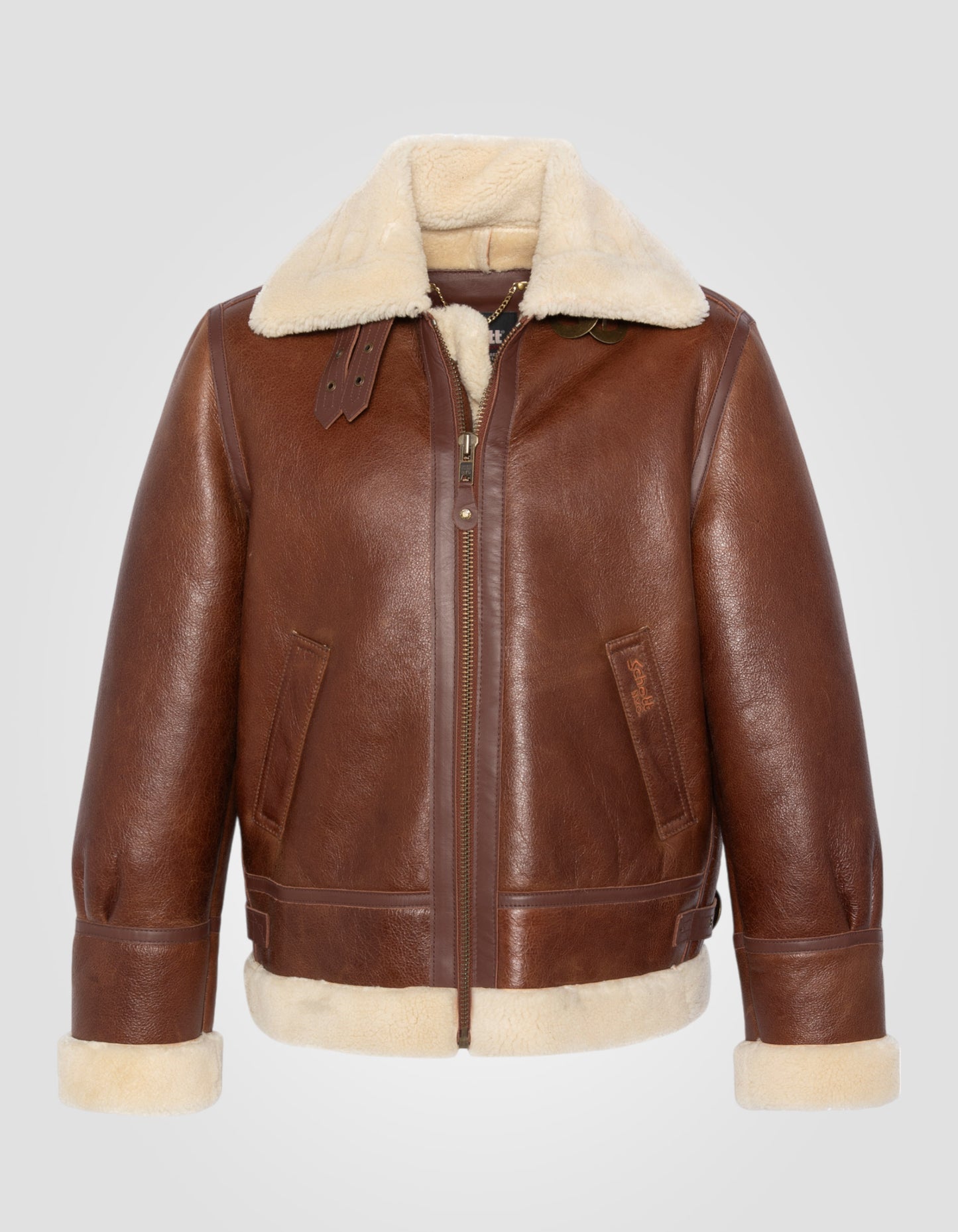 Blouson bombardier B-3, cuir de mouton