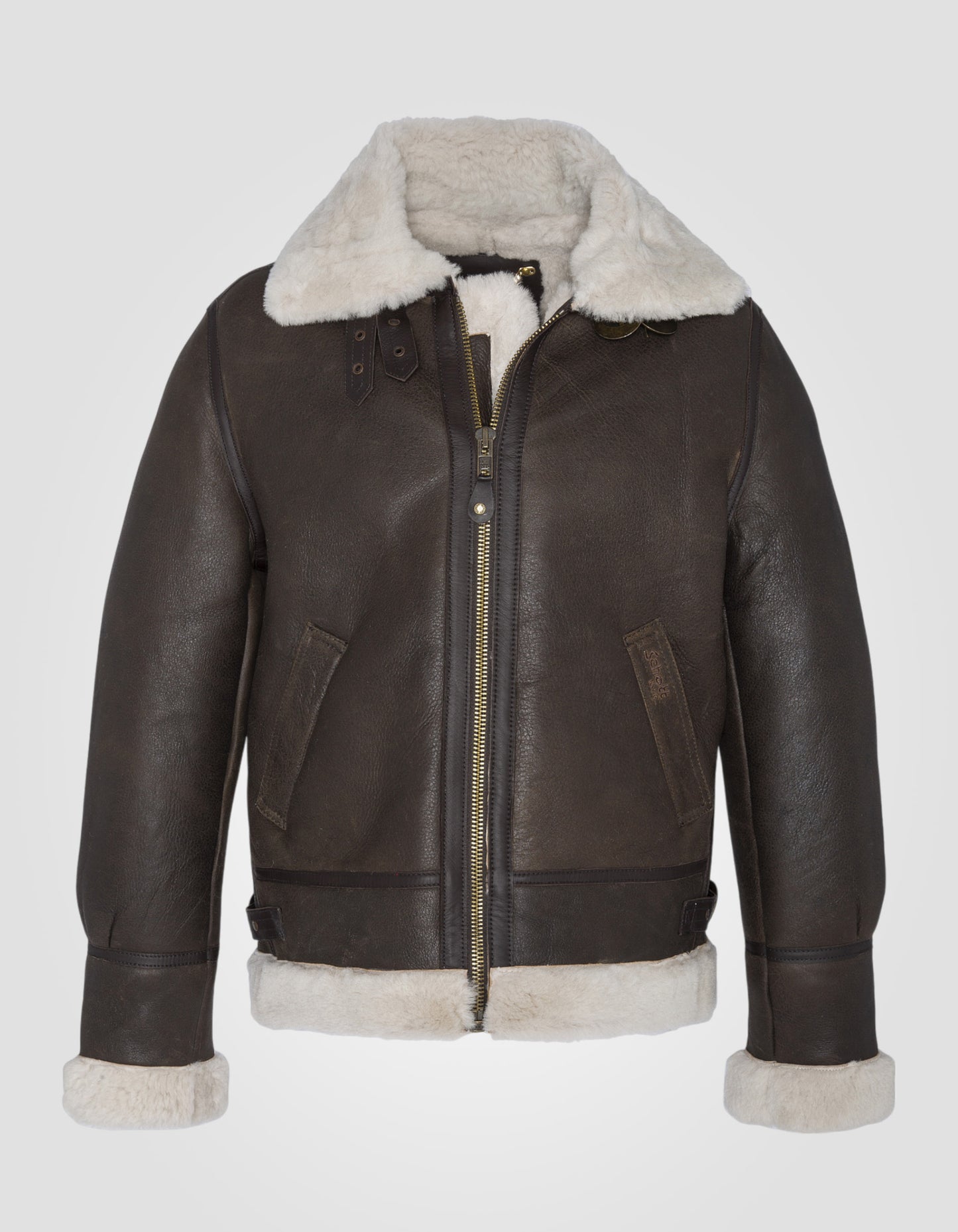 Blouson bombardier B-3, cuir de mouton, Grande taille