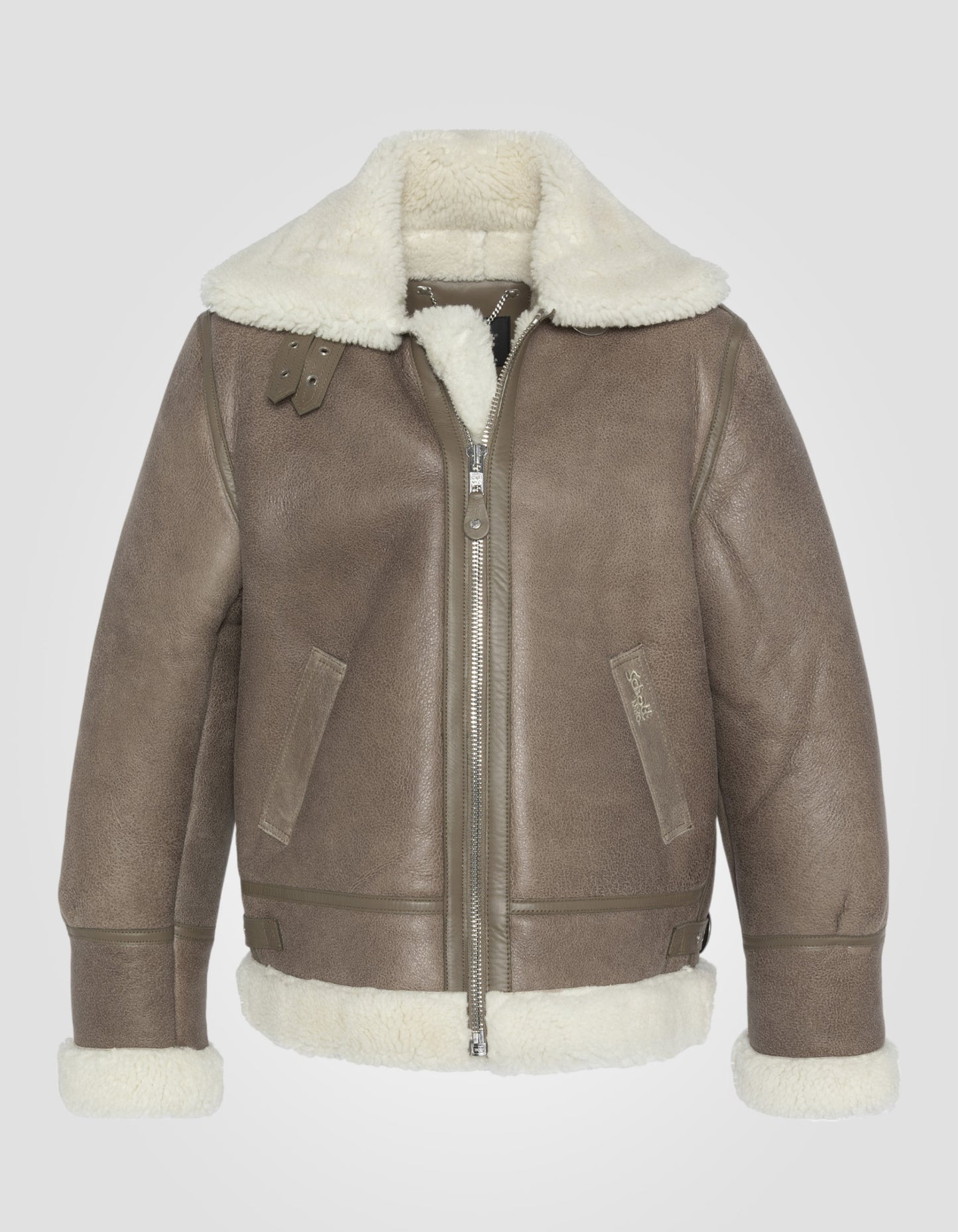 Blouson bombardier B-3, cuir de mouton, Grande taille