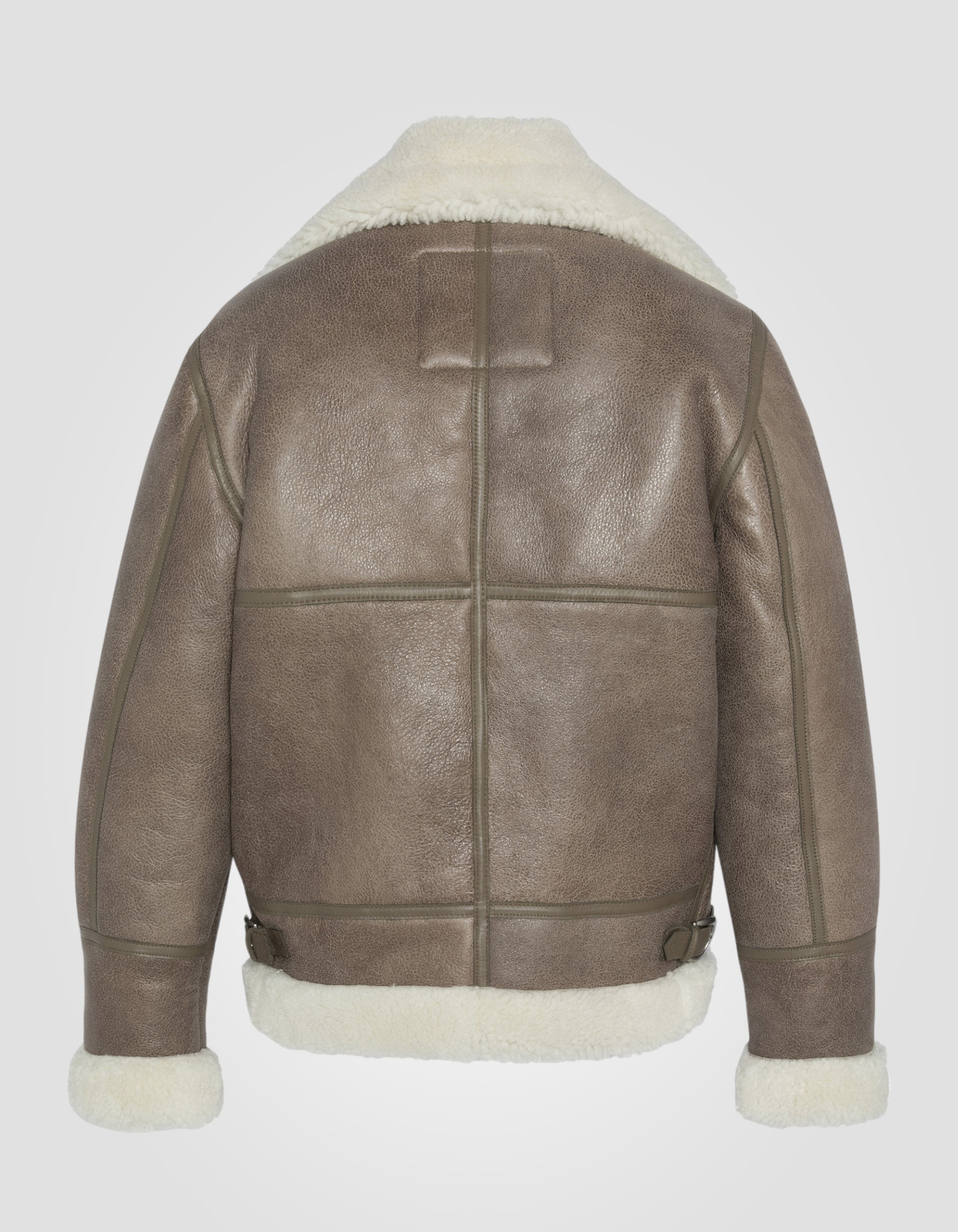 B-3 Bomber jacket, sheepskin leather, Plus size-2