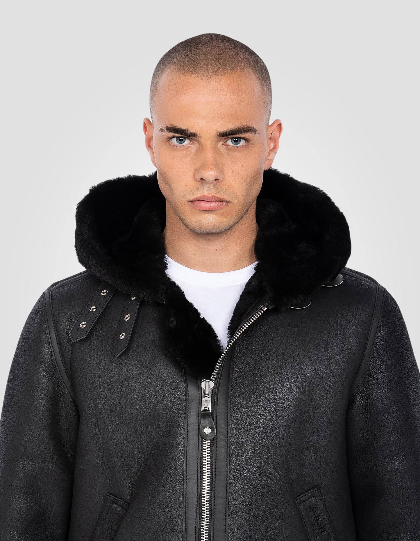 Blouson bombardier B-3, cuir de mouton