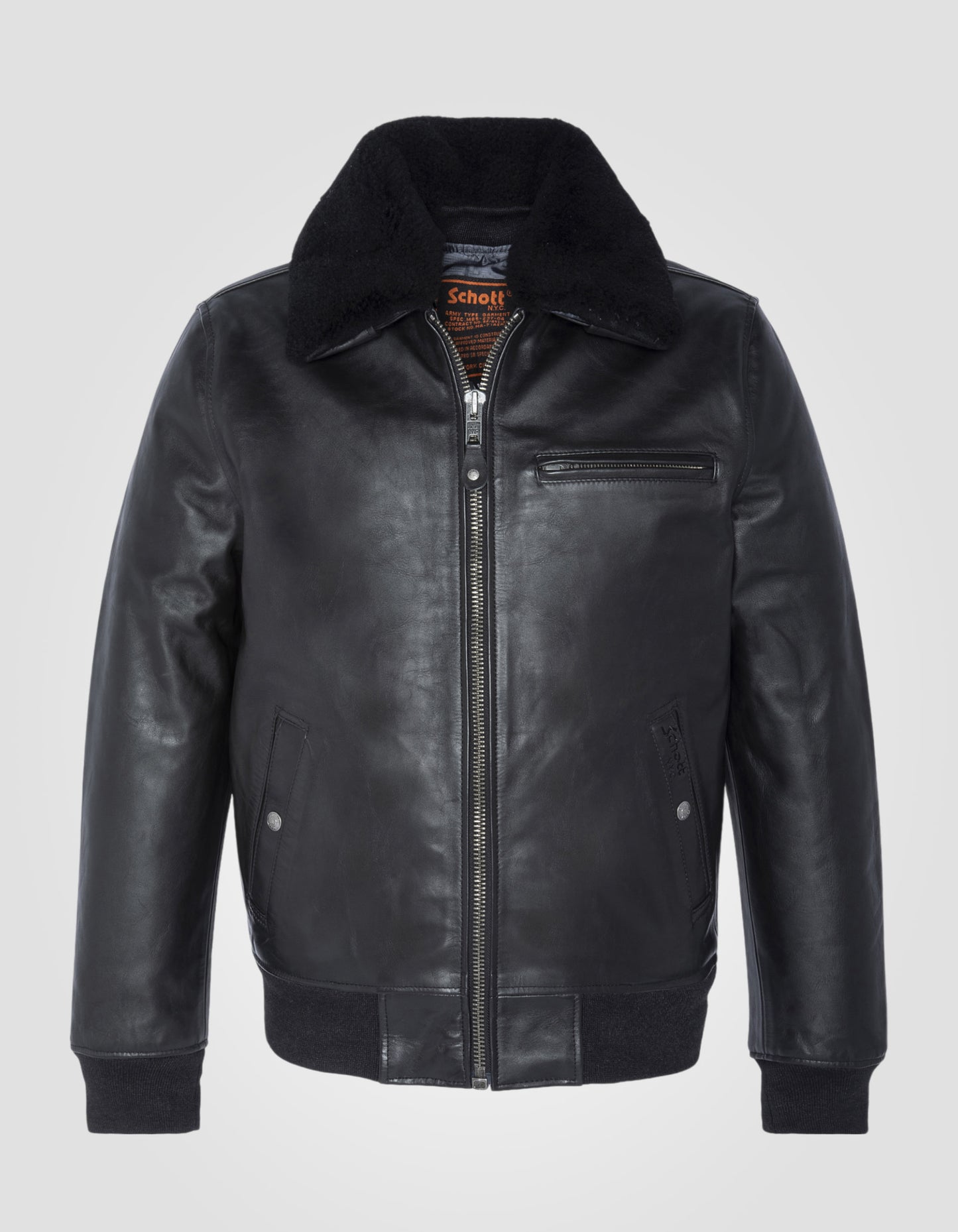 Blouson pilote gilet intérieur amovible, cuir de vachette