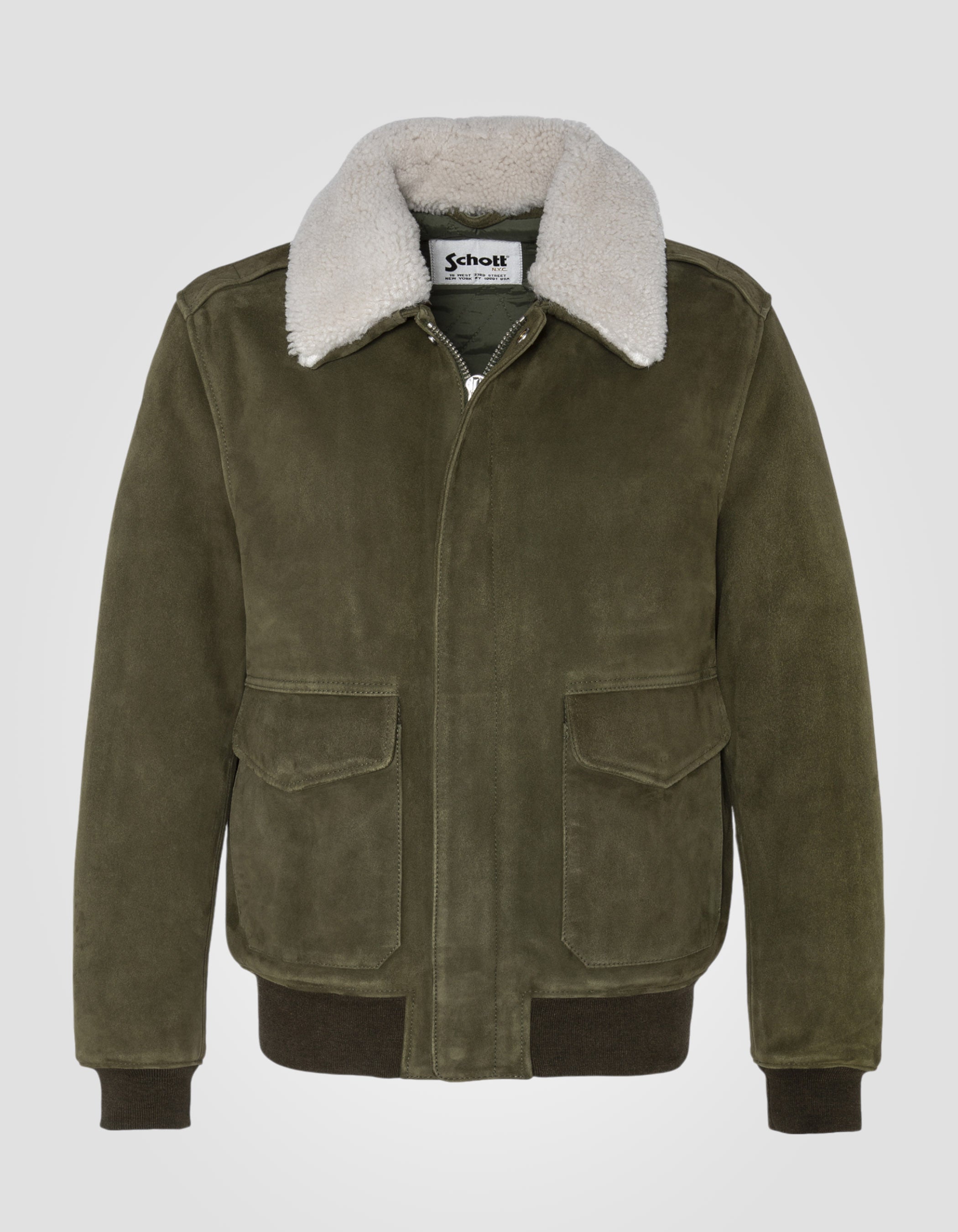 A-2 Suede flight jacket, goat leather-2