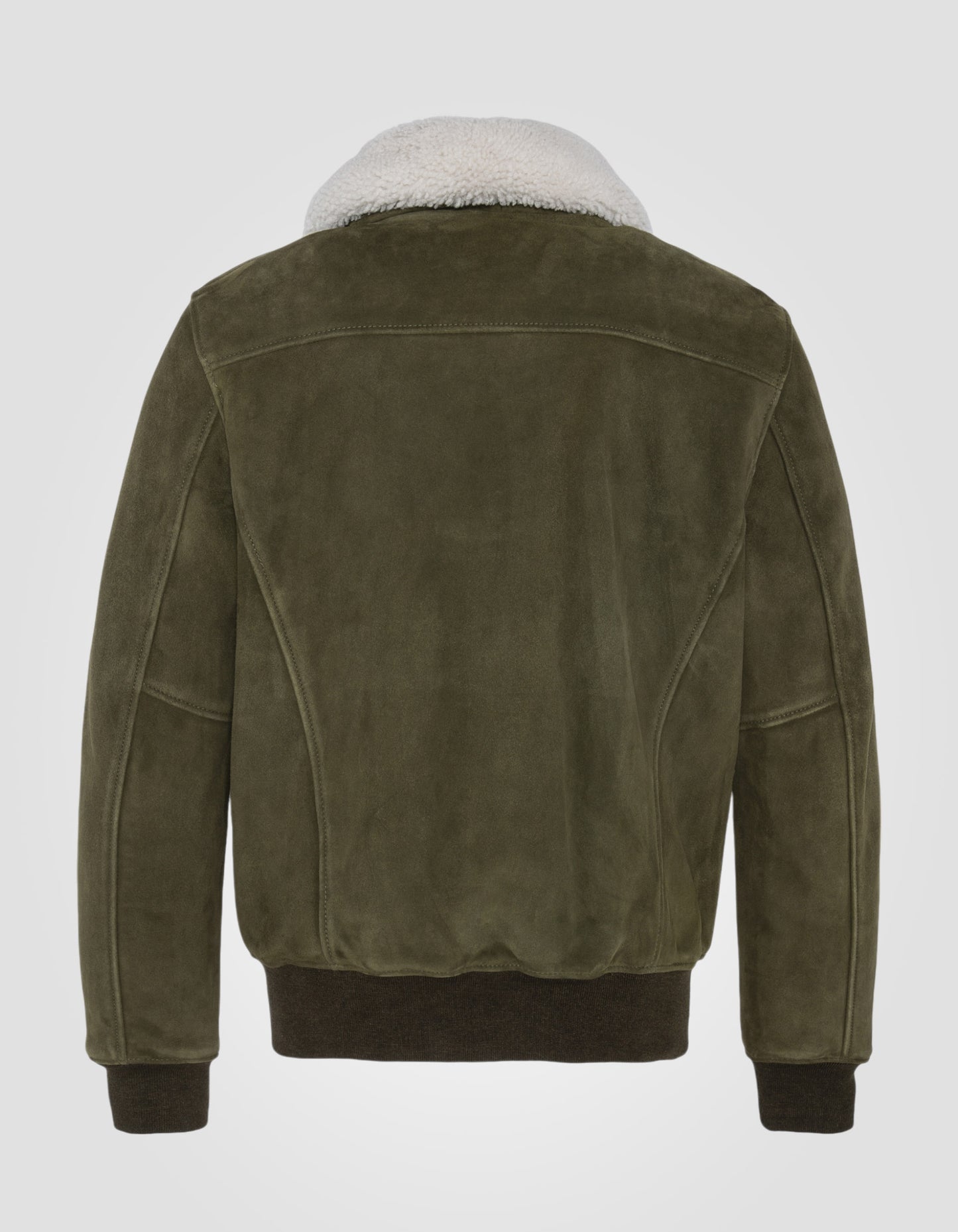 Blouson pilote suédé, cuir de chèvre