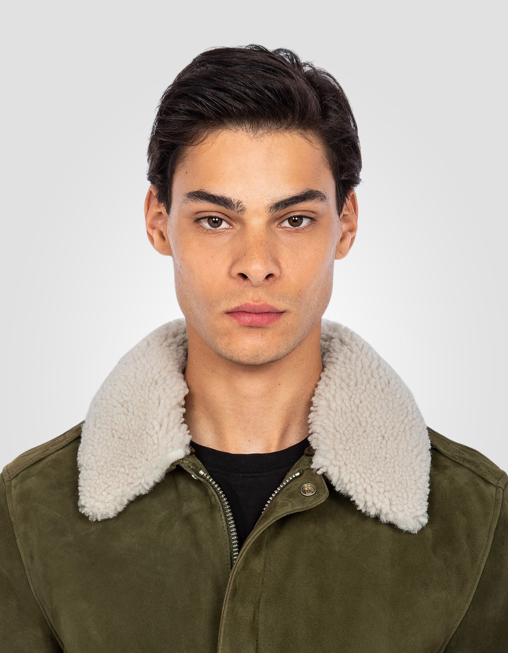 A-2 Suede flight jacket, goat leather-6