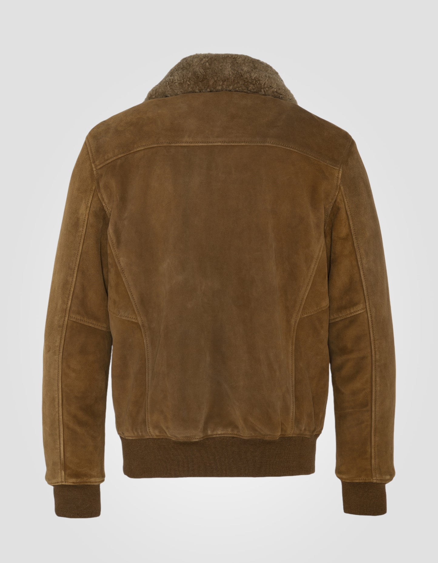 Blouson pilote suédé, cuir de chèvre