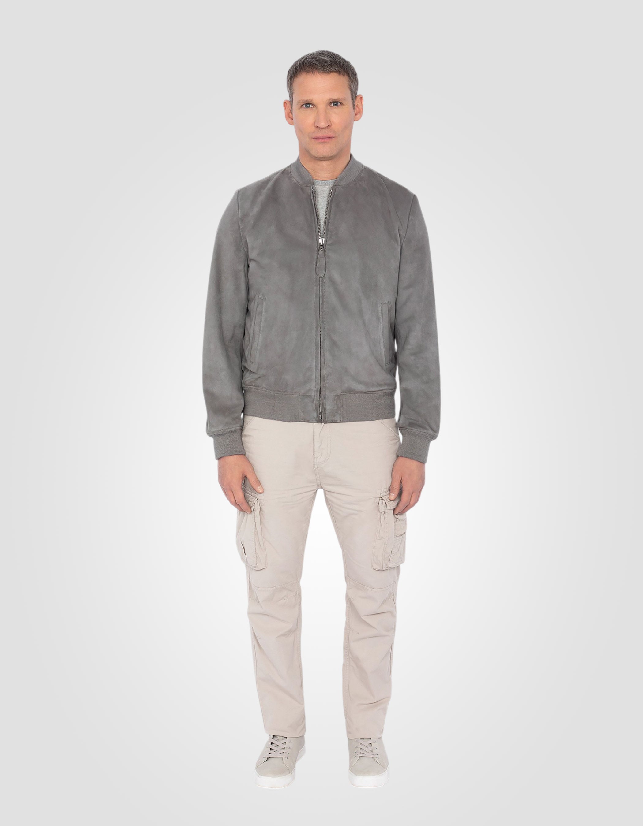 Lightweight casual jacket, goat leather-1