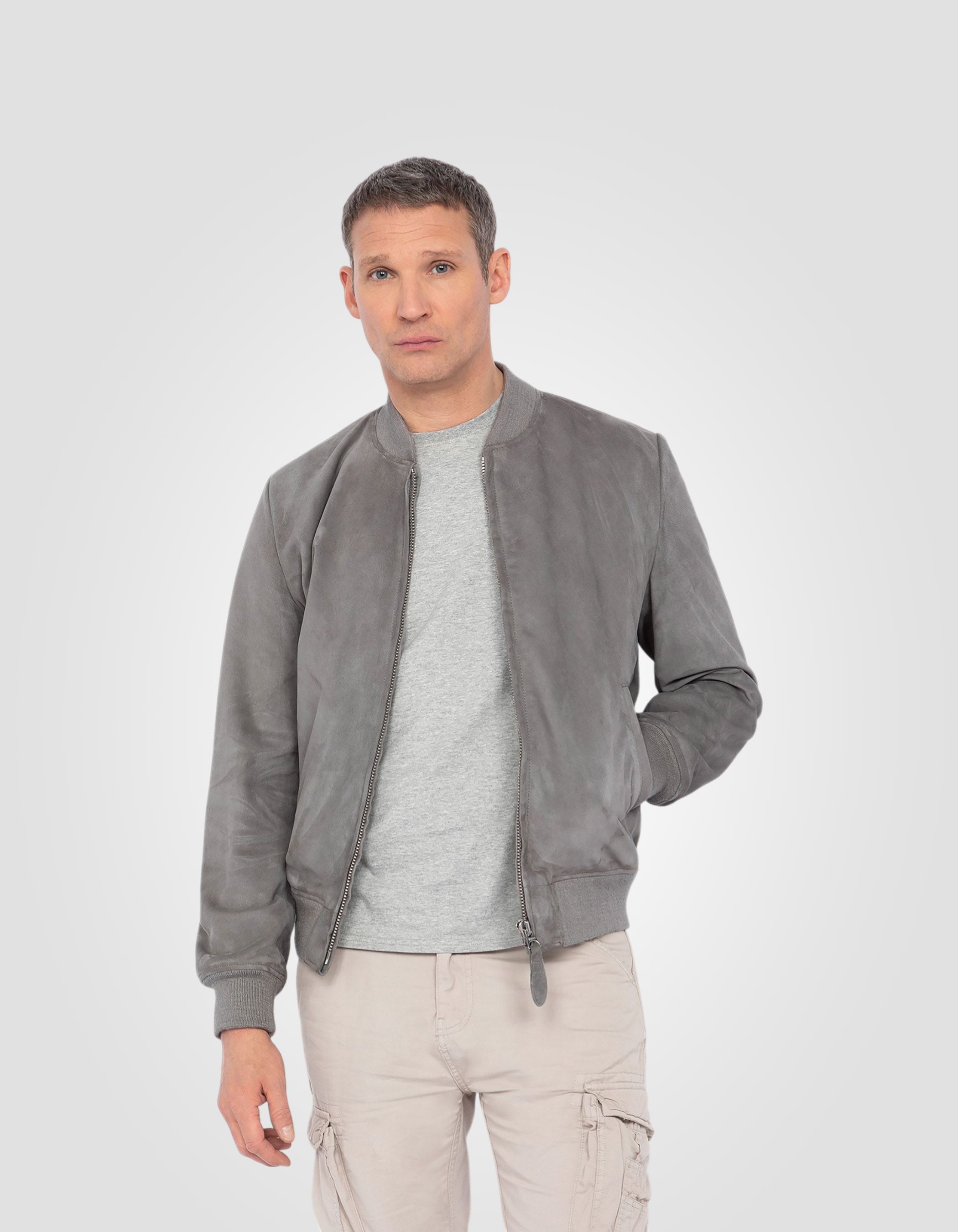 Lightweight casual jacket, goat leather-3