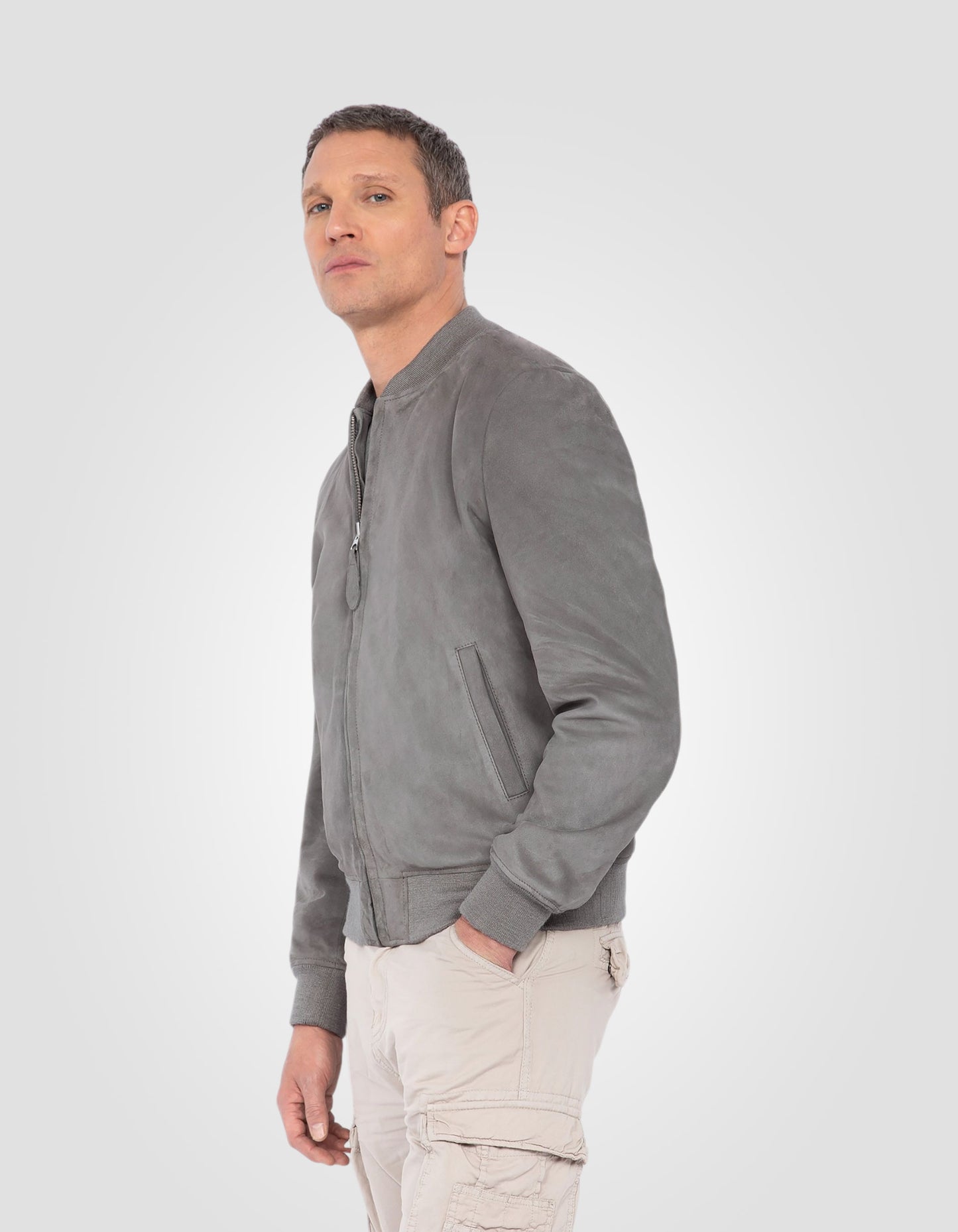 Lightweight casual jacket, goat leather