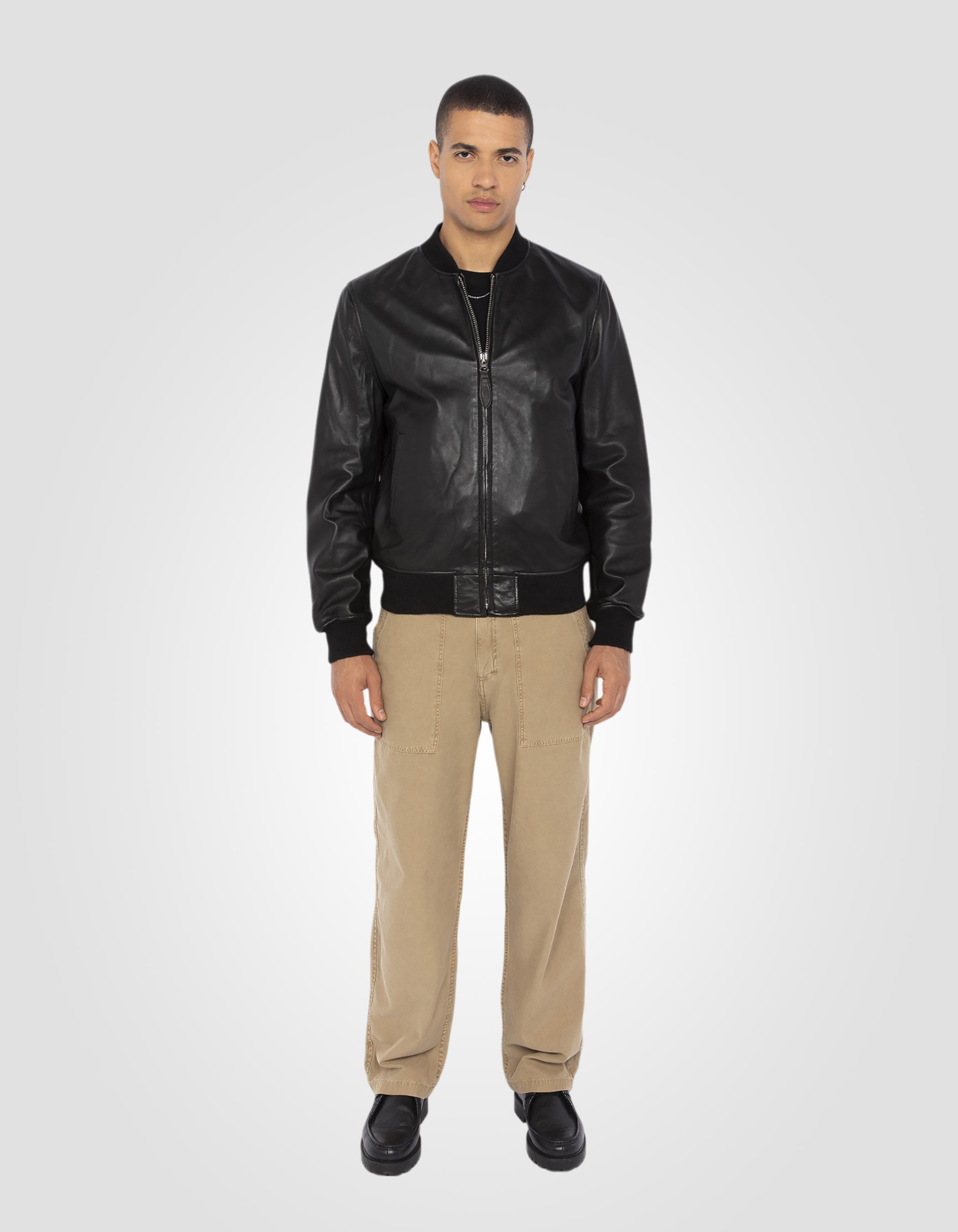 Lightweight Casual jacket, lambskin leather-1