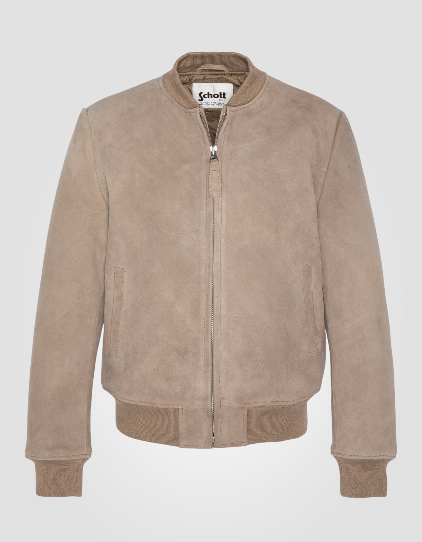 Blouson casual suédé, cuir de chèvre