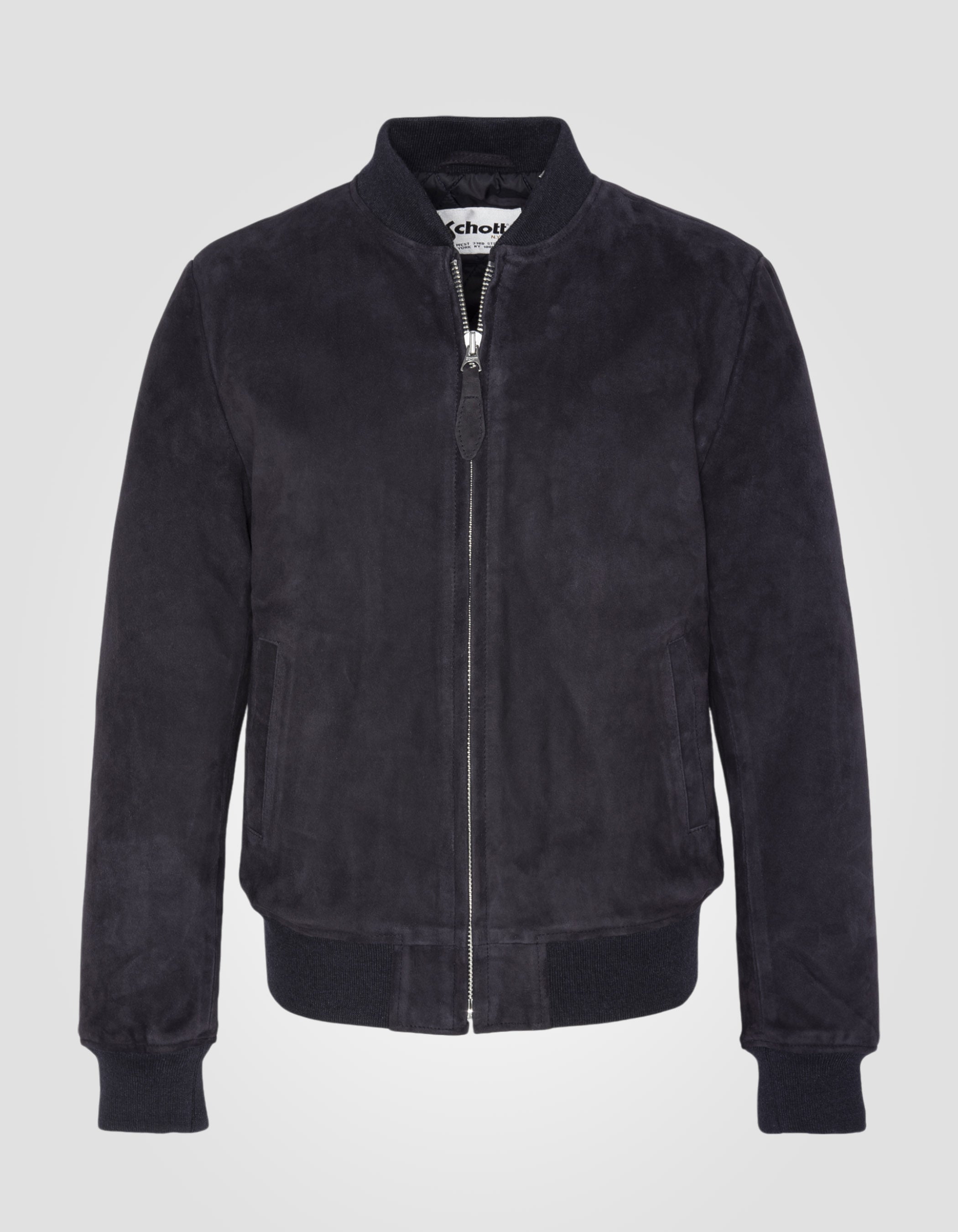 Suede casual jacket, goat suede-1