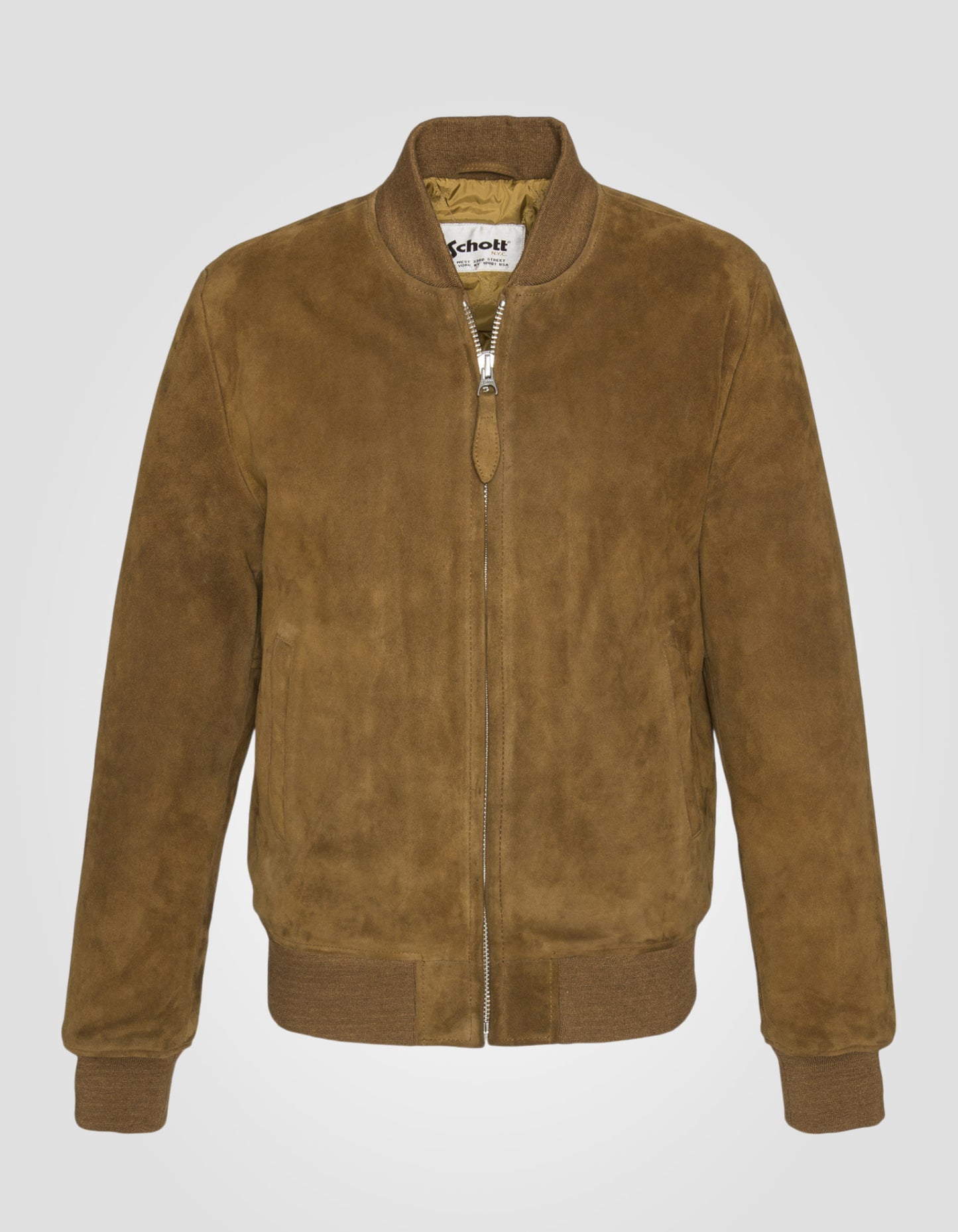 Blouson casual suédé, cuir de chèvre