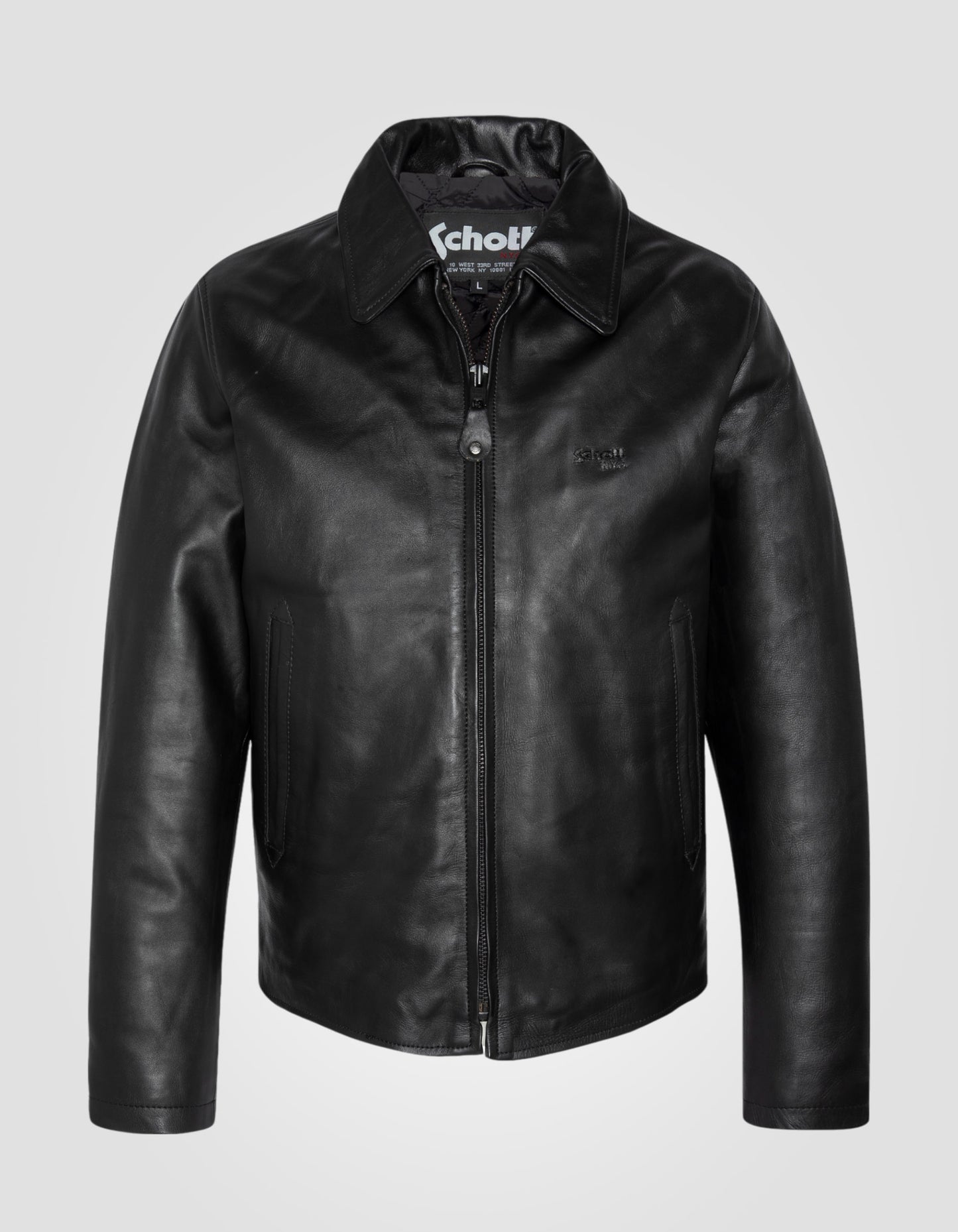 Blouson casual, cuir de vachette