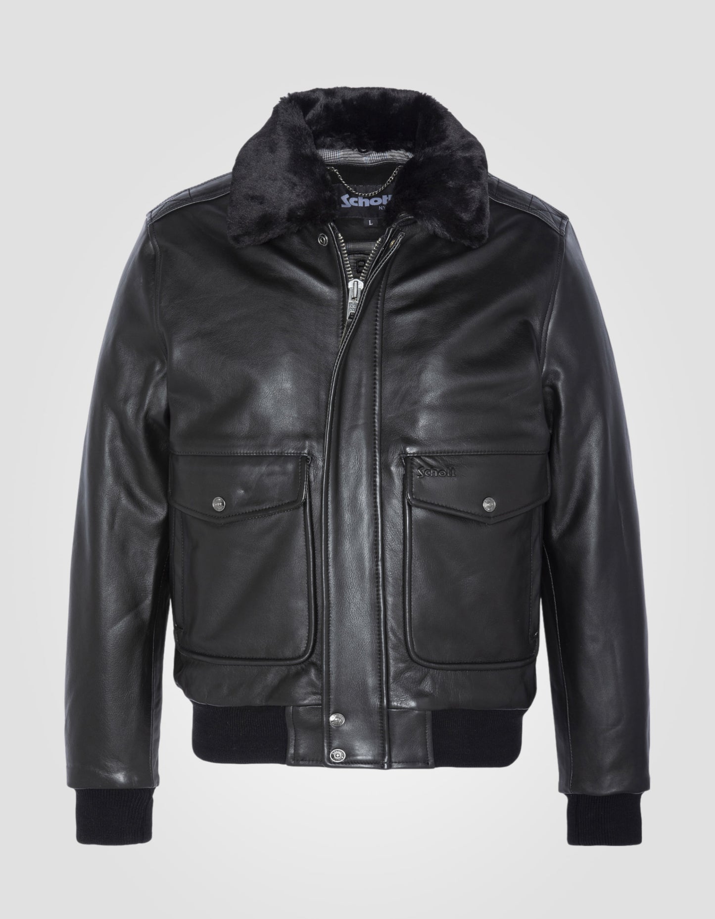 Blouson pilote type A-2 vintage, cuir de vachette