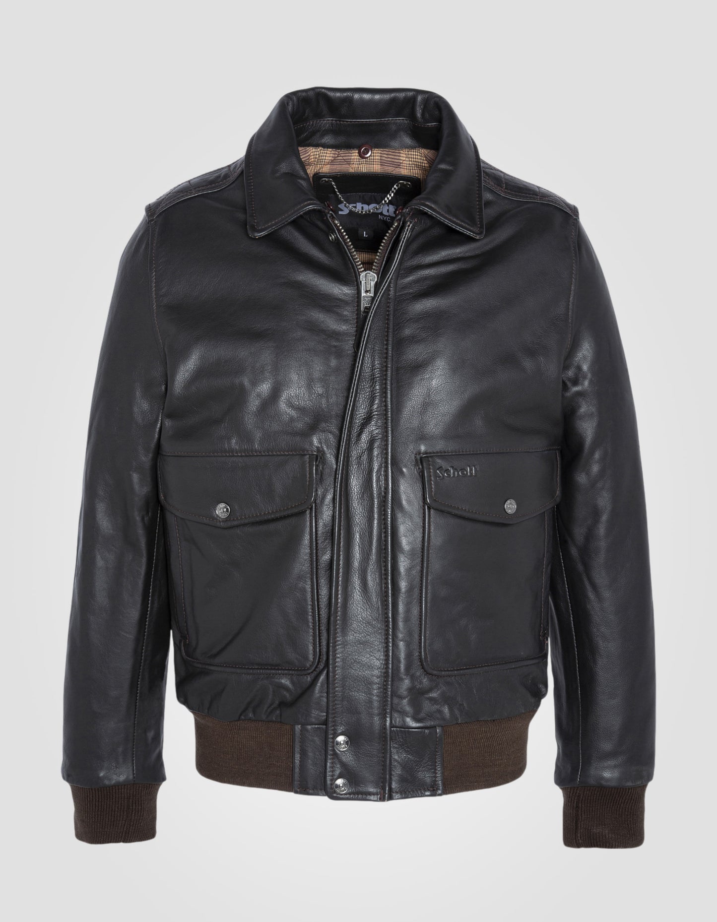 Vintage A-2 flight jacket, cowhide leather