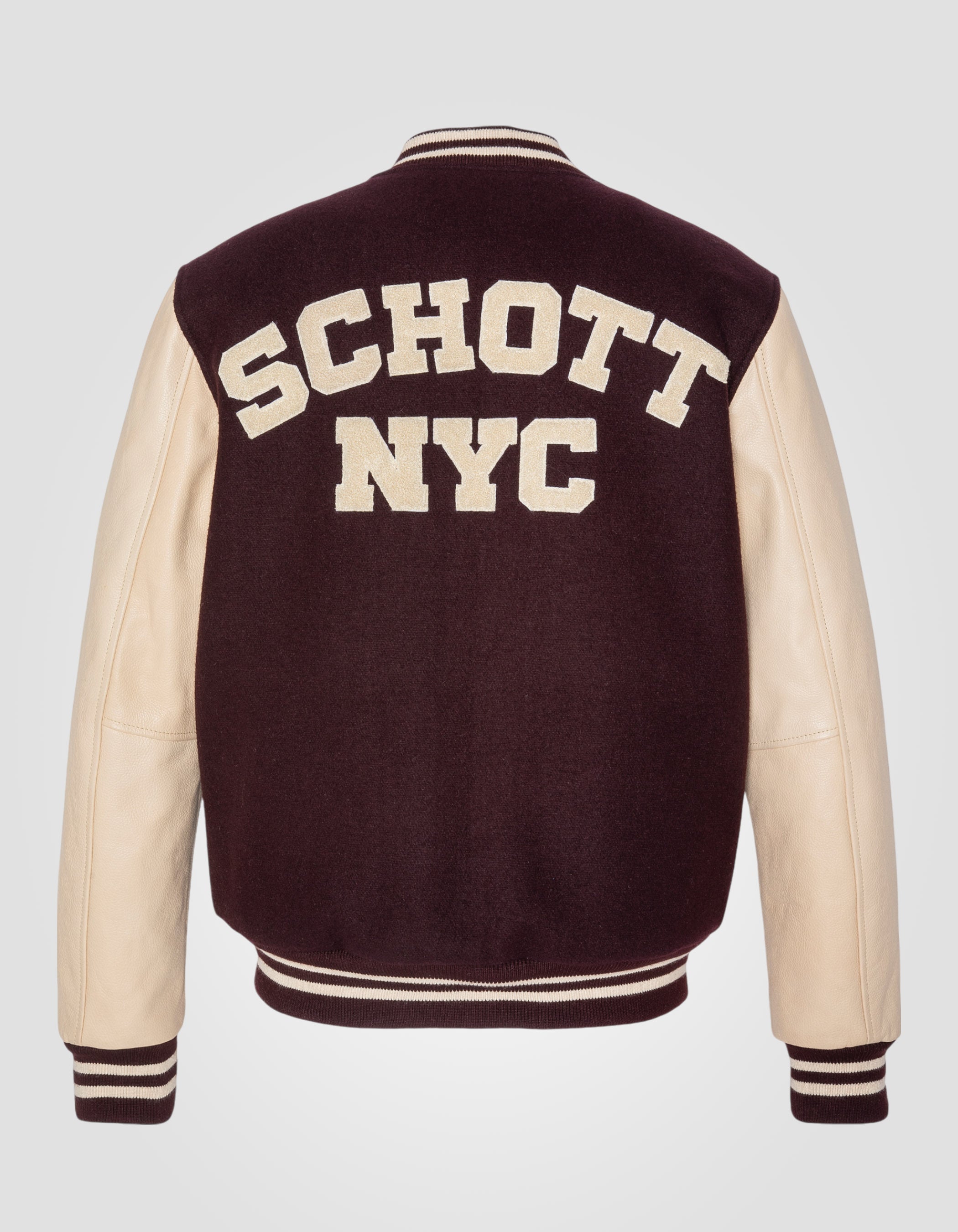 Varsity jacket, cowhide leather-2