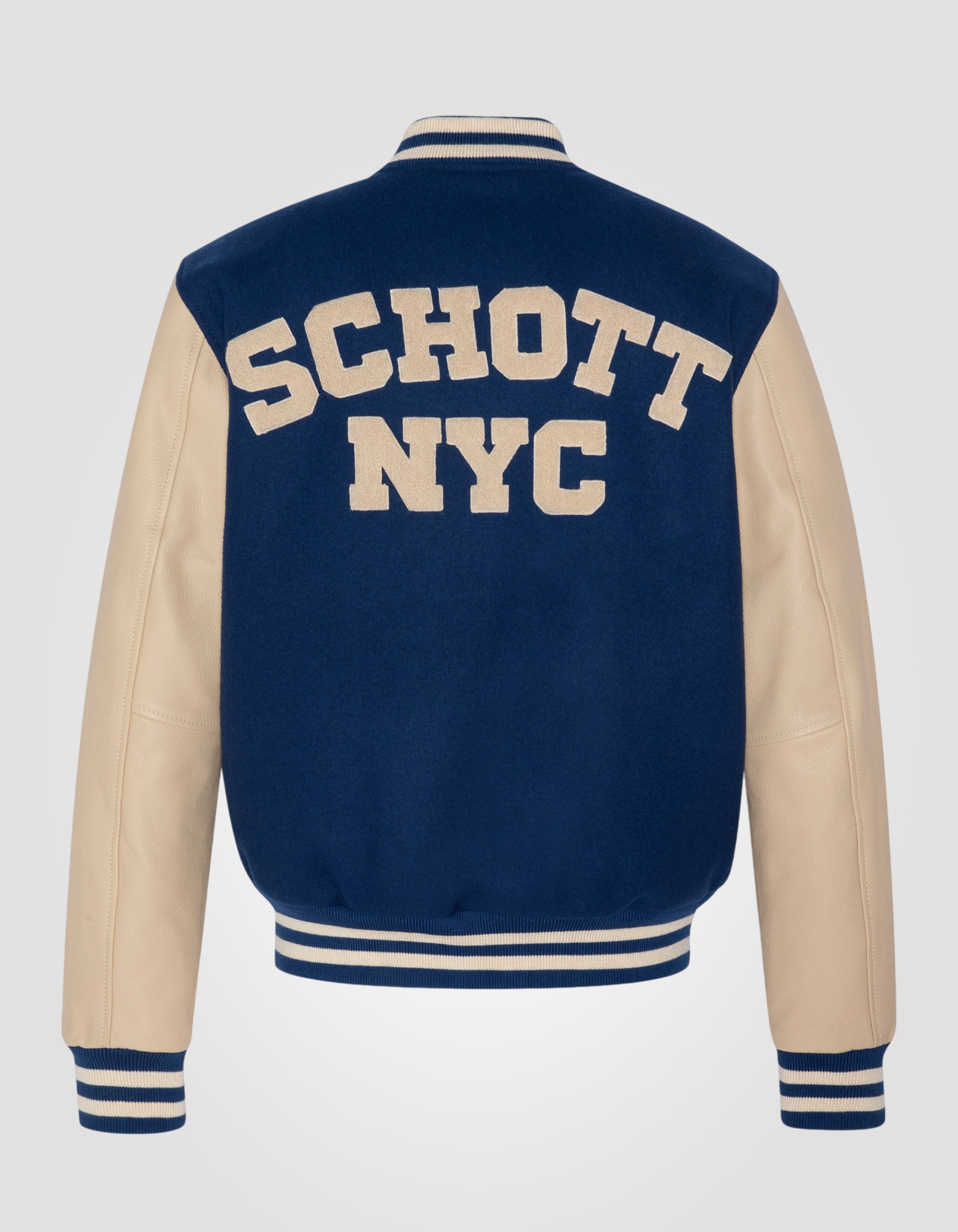 Varsity jacket, cowhide leather-2