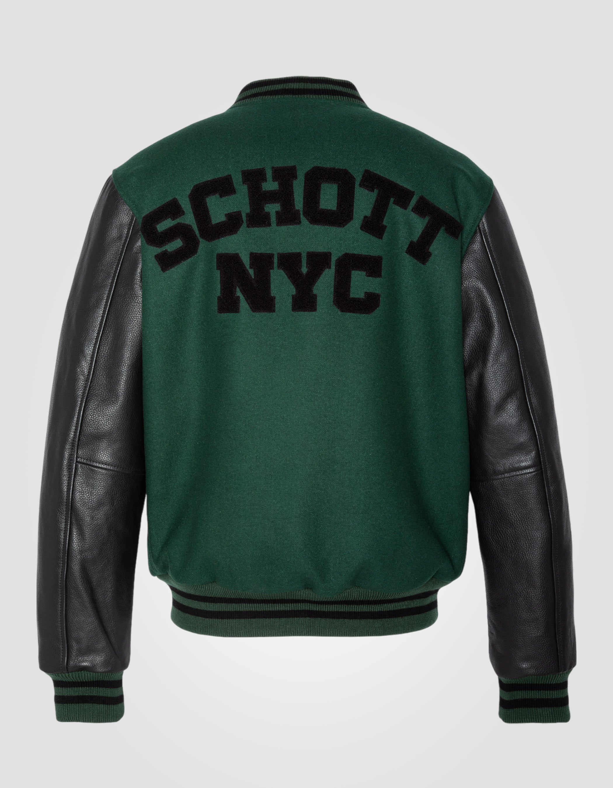 Varsity jacket, cowhide leather-2