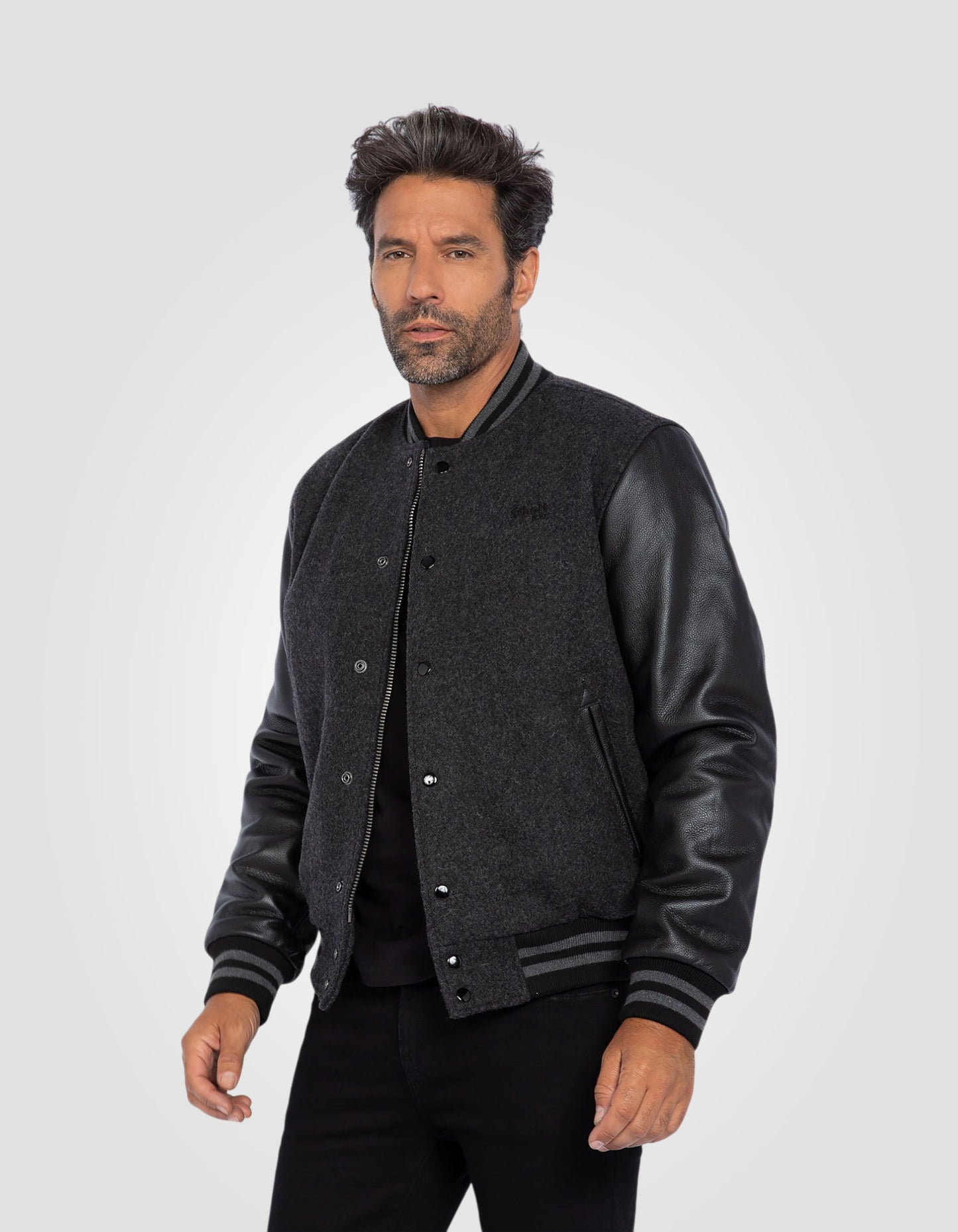 Blouson teddy, cuir de vachette