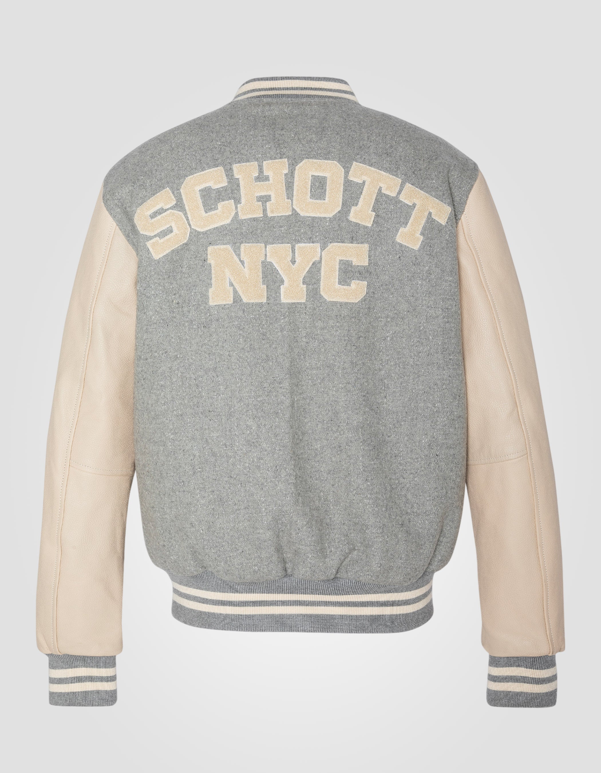 Varsity jacket, cowhide leather-2