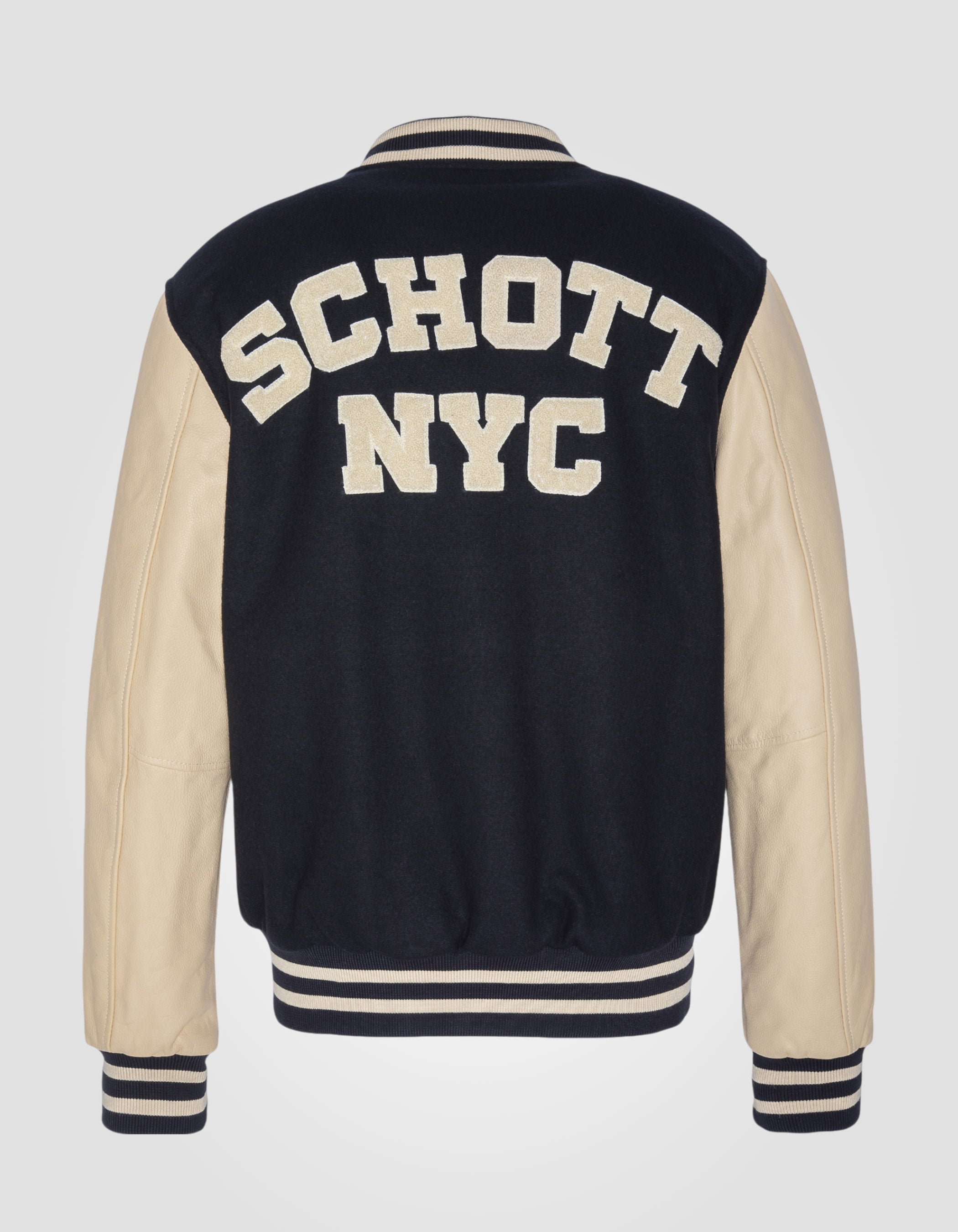 Varsity jacket, cowhide leather-10