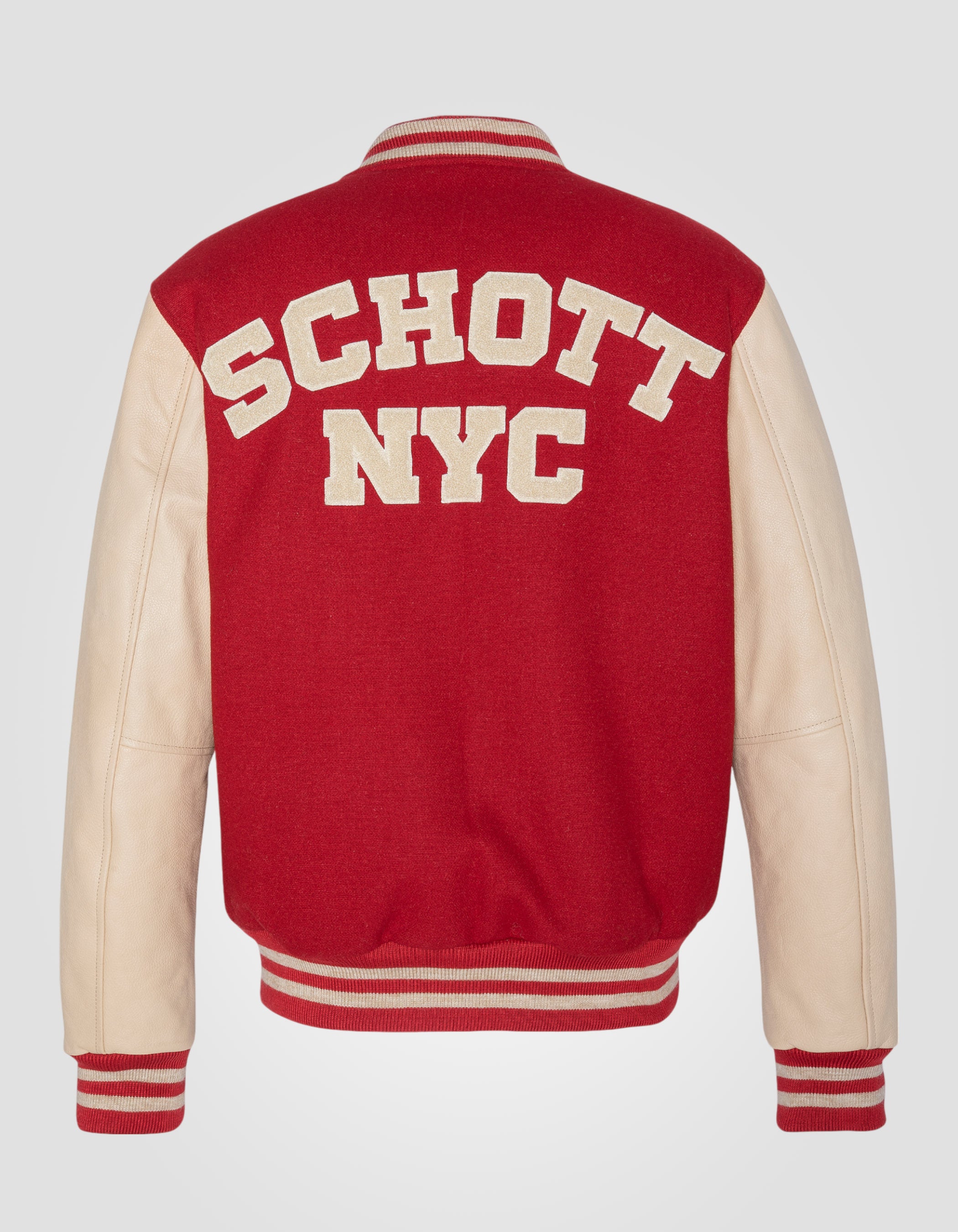 Varsity jacket, cowhide leather-2