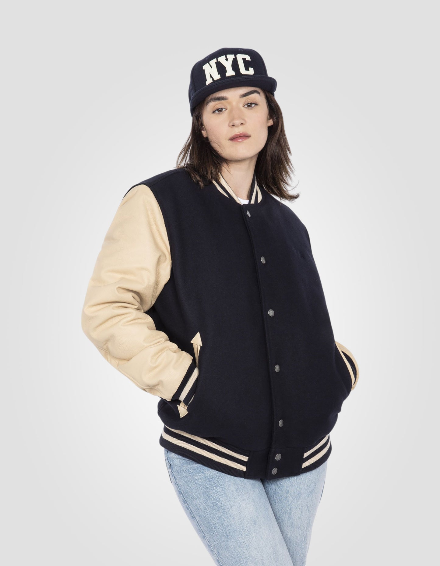 Blouson teddy, cuir de vachette