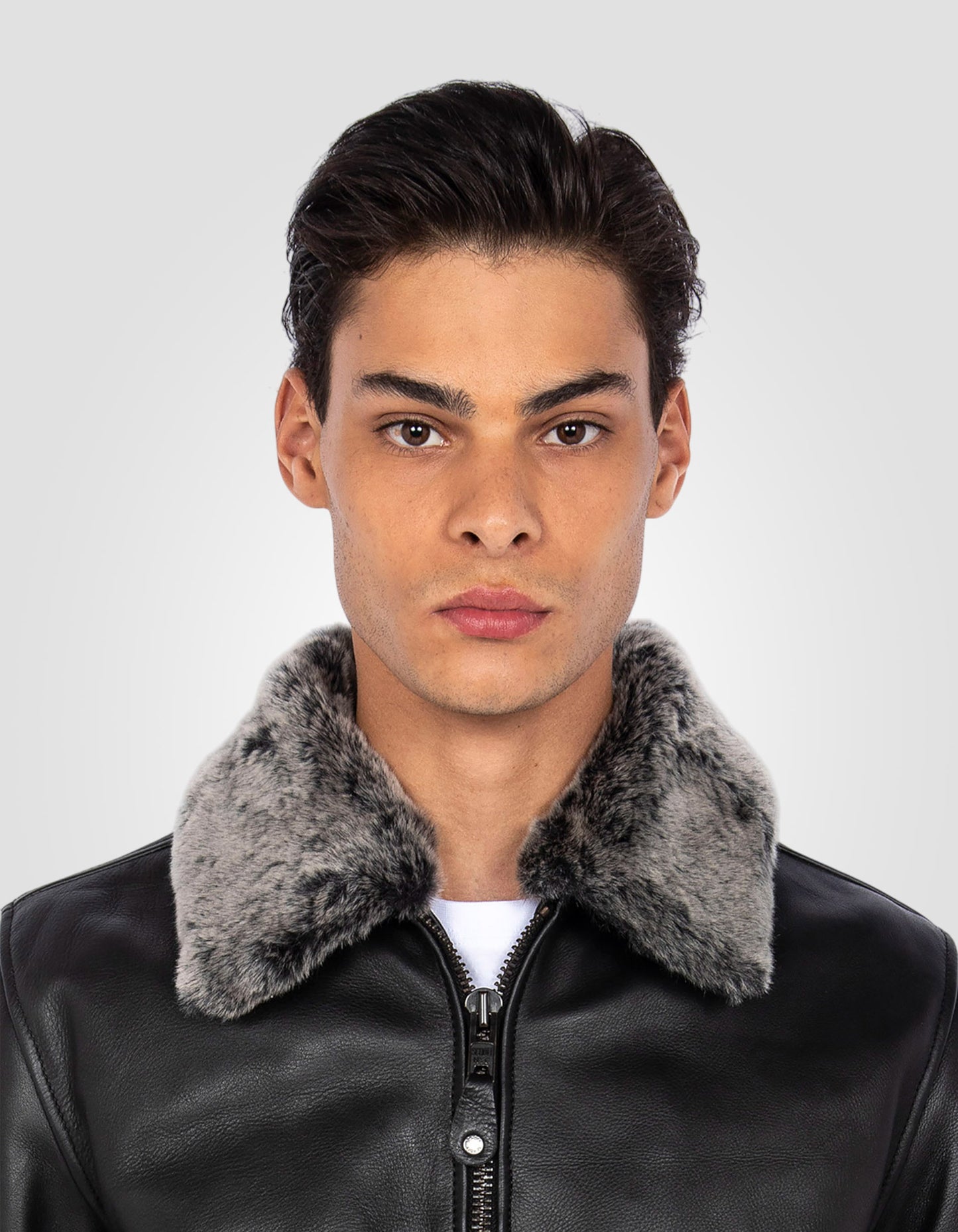 Blouson pilote, cuir de vachette