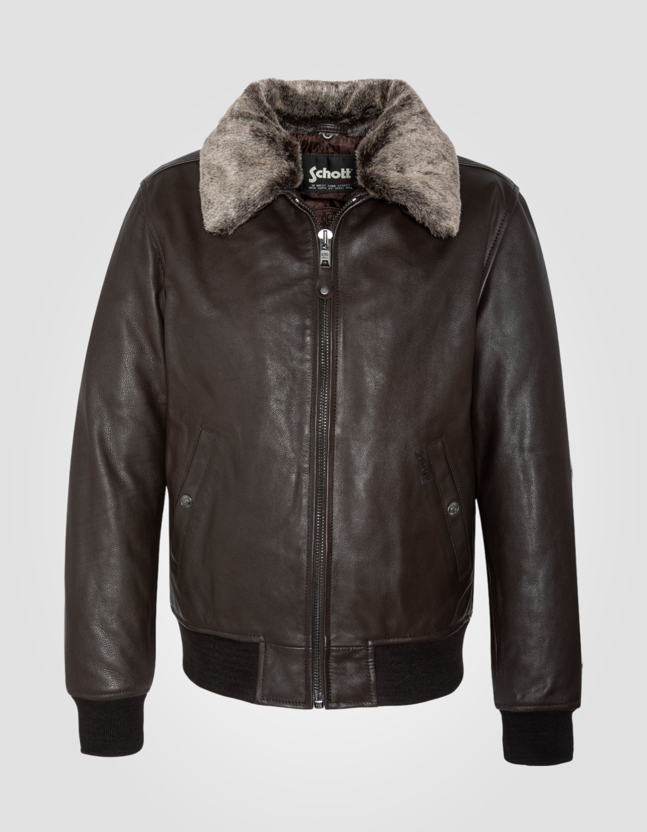 Flight jacket, cowhide leather, Plus size-2