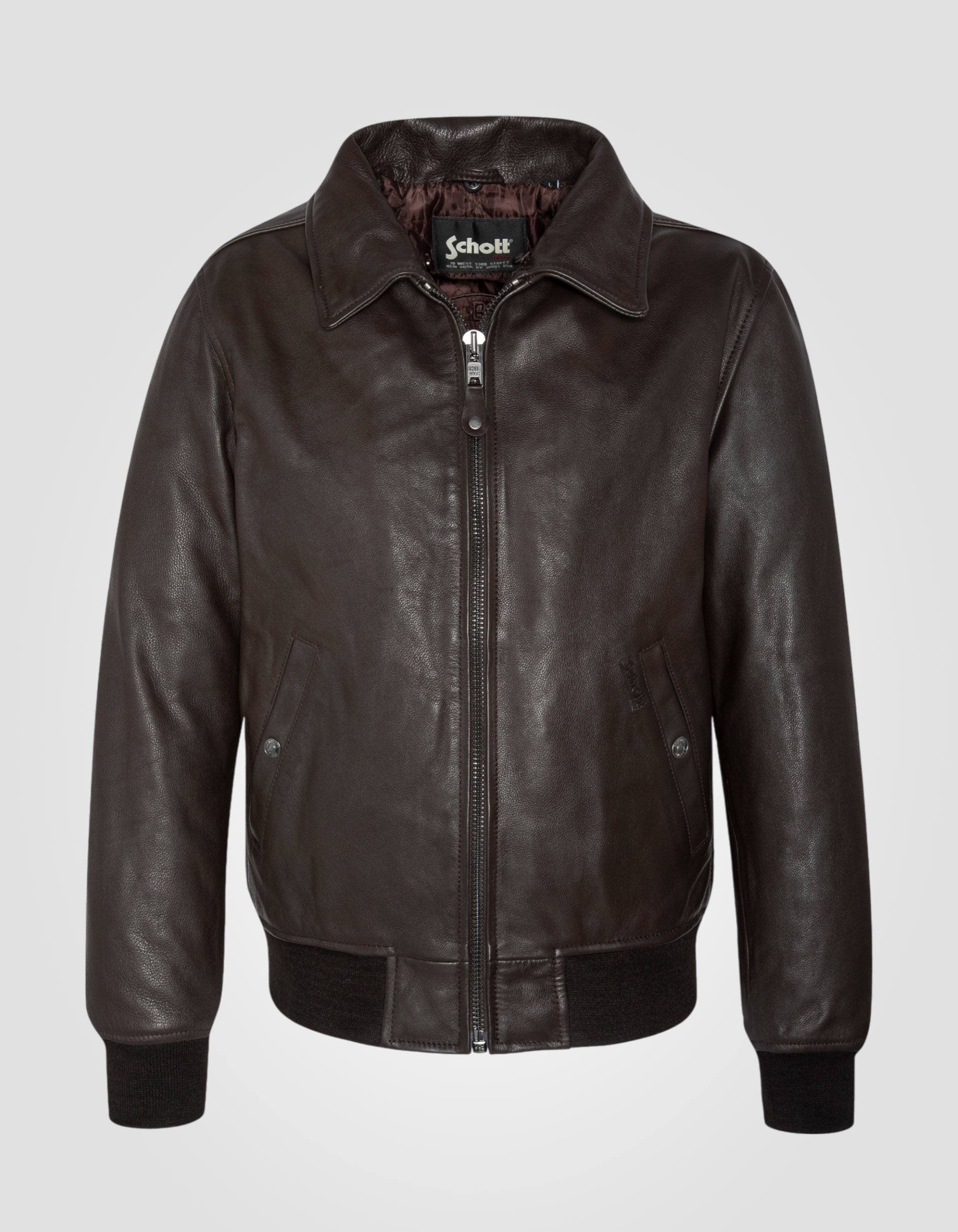 Flight jacket, cowhide leather, Plus size-7