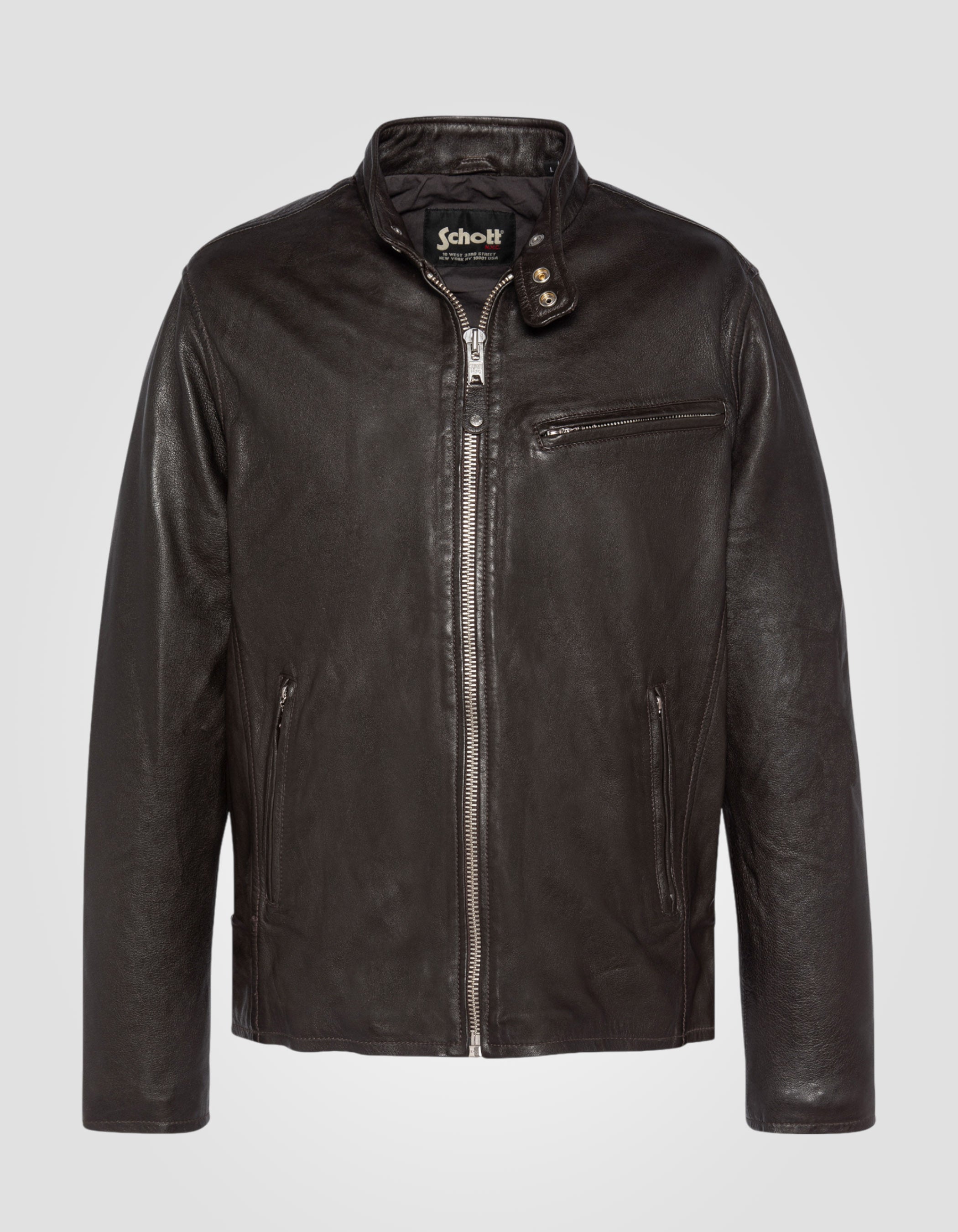 Iconic café racer jacket, lambskin leather-1