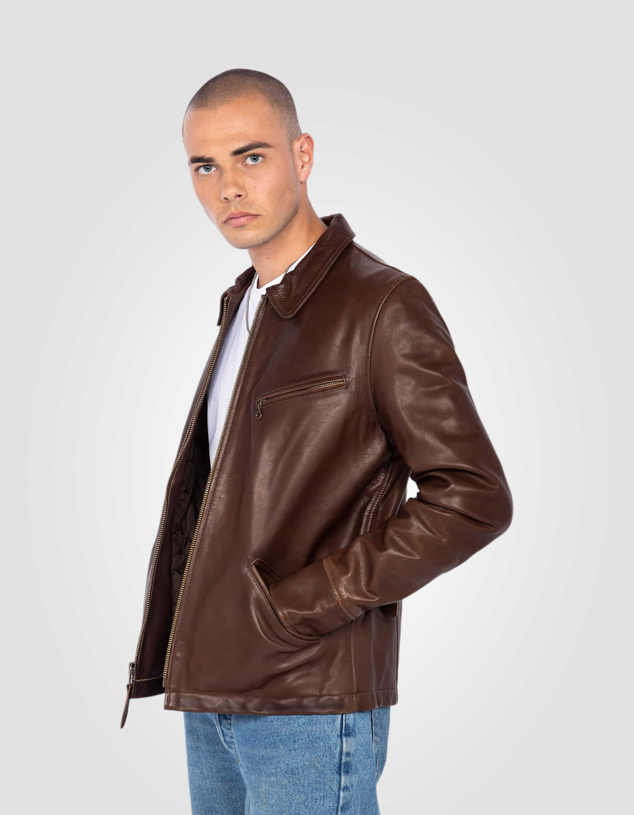 Straight jacket, cowhide leather-3