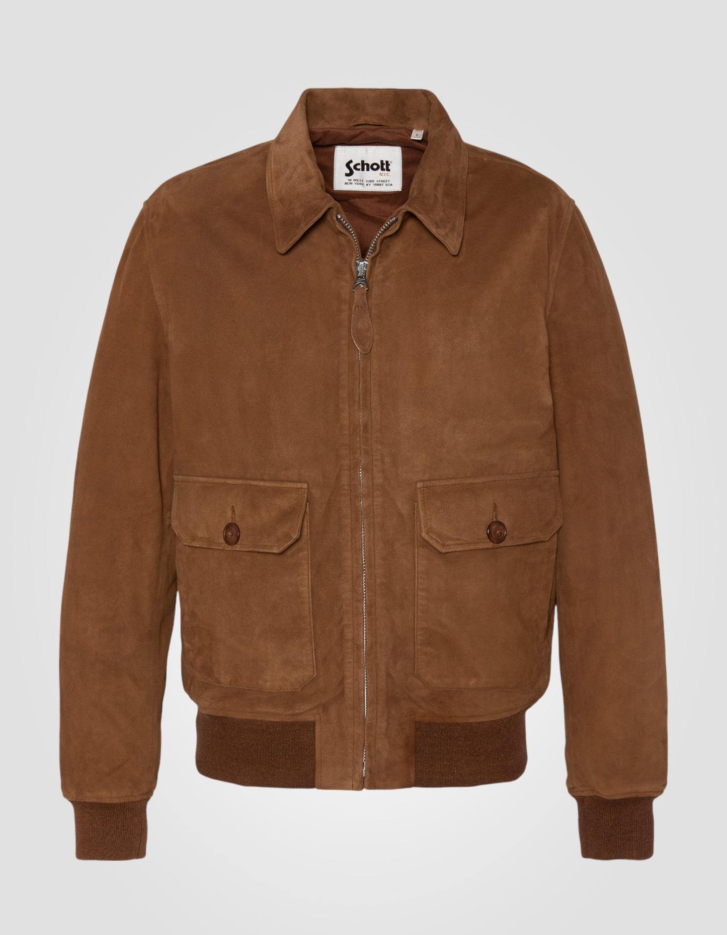 Blouson aviateur, chèvre velours