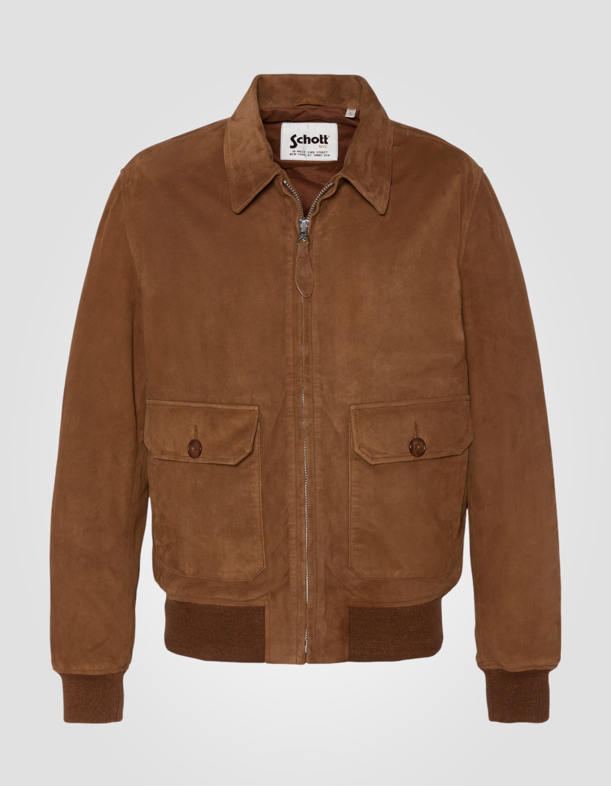 Aviator jacket, goat suede-1